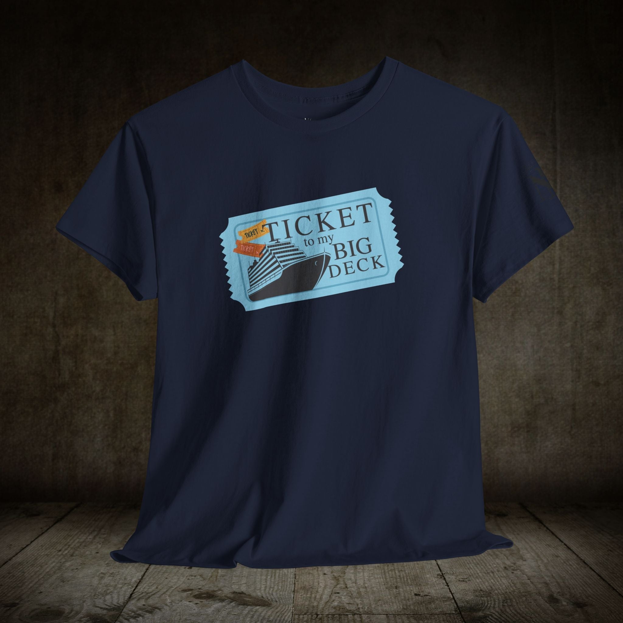 Ticket to Big Deck Vacation | Mix & Match 100% Cotton Unisex Fun-Flirty Lovers’ Tees