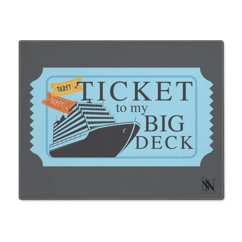 Ticket to Big Deck Vacation | Mix & Match Playful Fun-Flirty Lovers’ Toy Mats