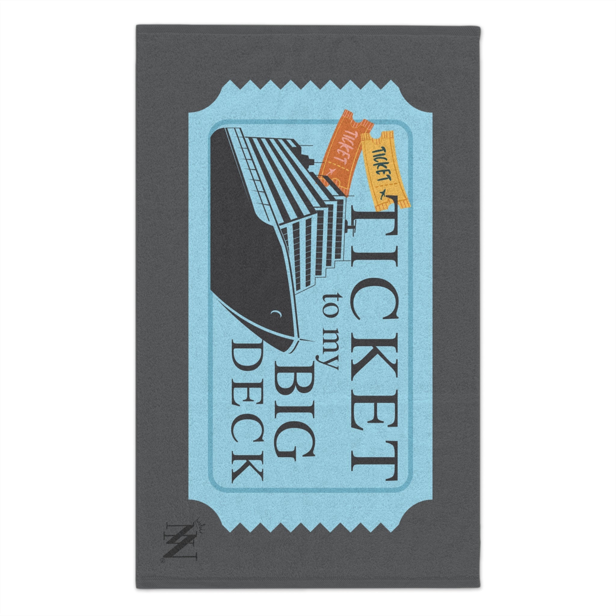 Ticket to My Big Deck | Mix & Match Soft Fun-Flirty Lovers’ Towels