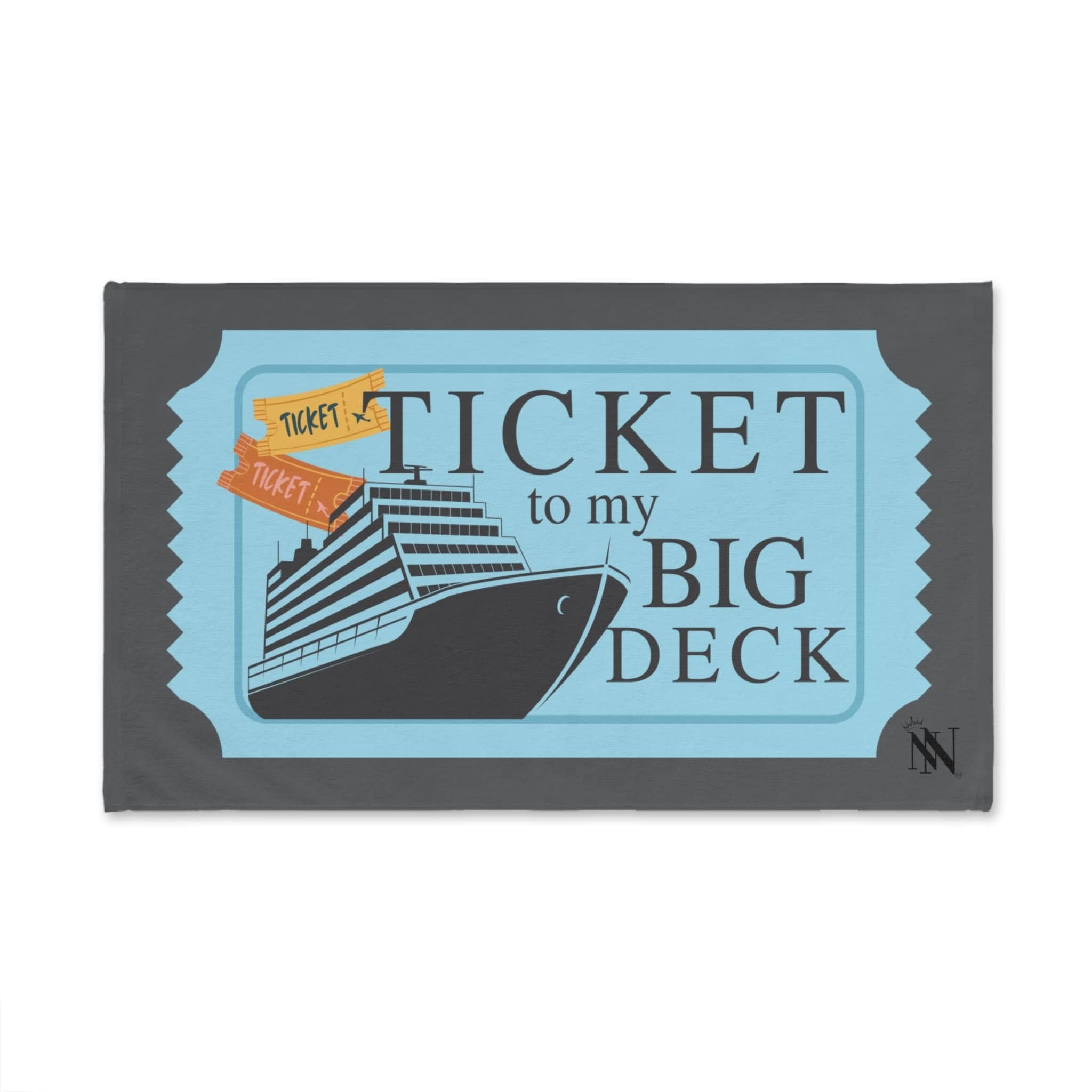 Ticket to my Big Deck Vacation | Mix & Match Original Fun-Flirty Lovers’ Towels