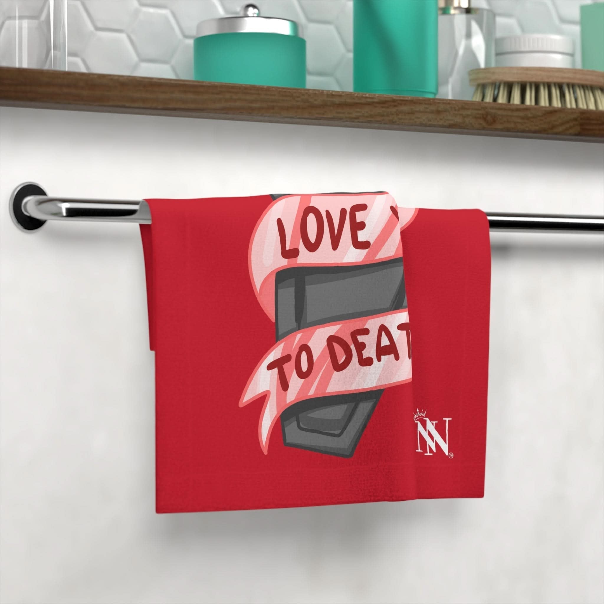Til Death Do Us Part Red | Mix & Match Lils’ Fun-Flirty Lovers’ Towels
