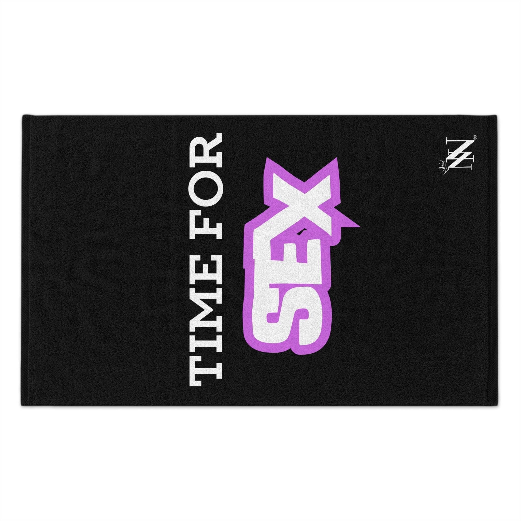 Time for Sex Black Mix & Match Soft Sex Towels | Flirty Lovers’ Gifts