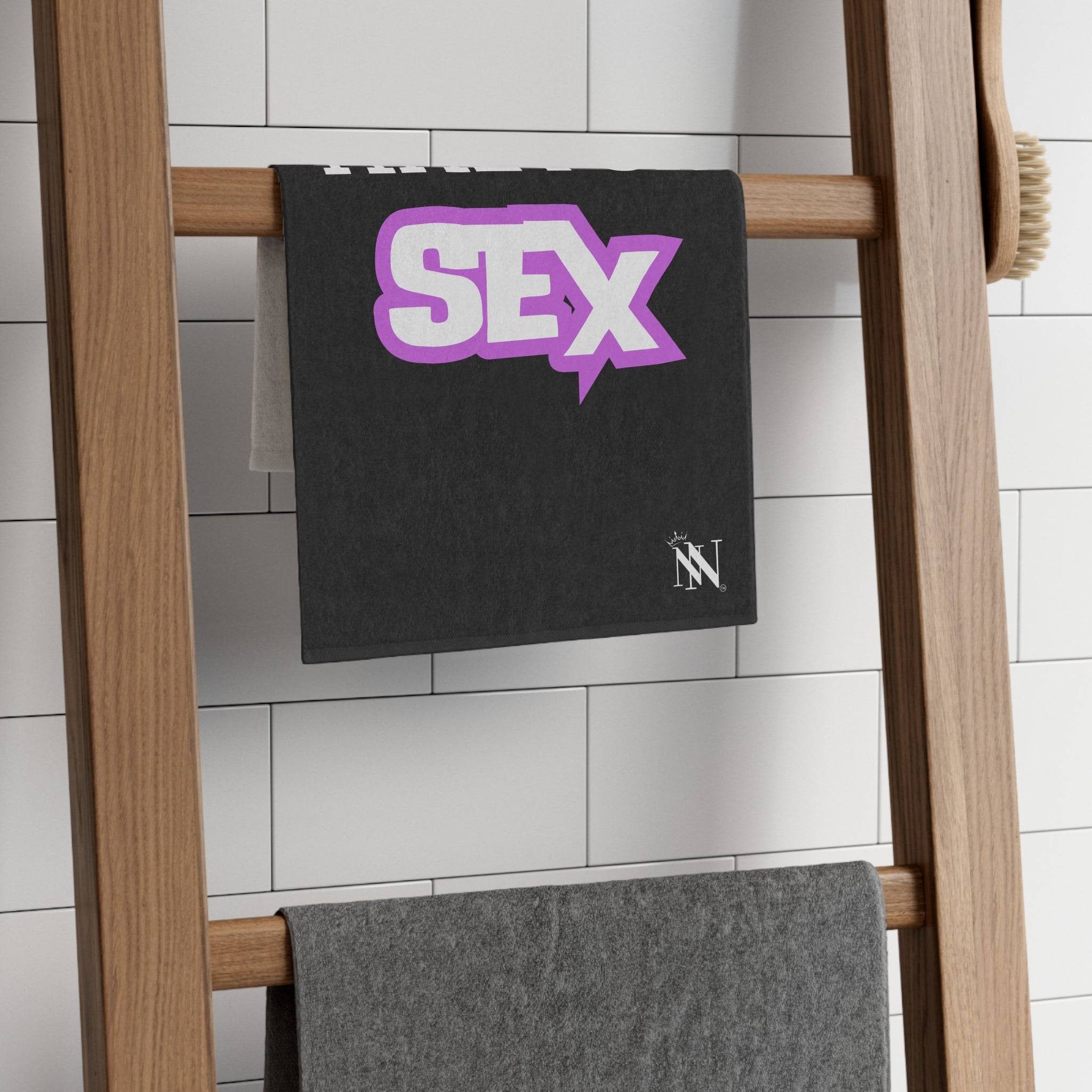 Time for Sex Black Mix & Match Soft Sex Towels | Flirty Lovers’ Gifts