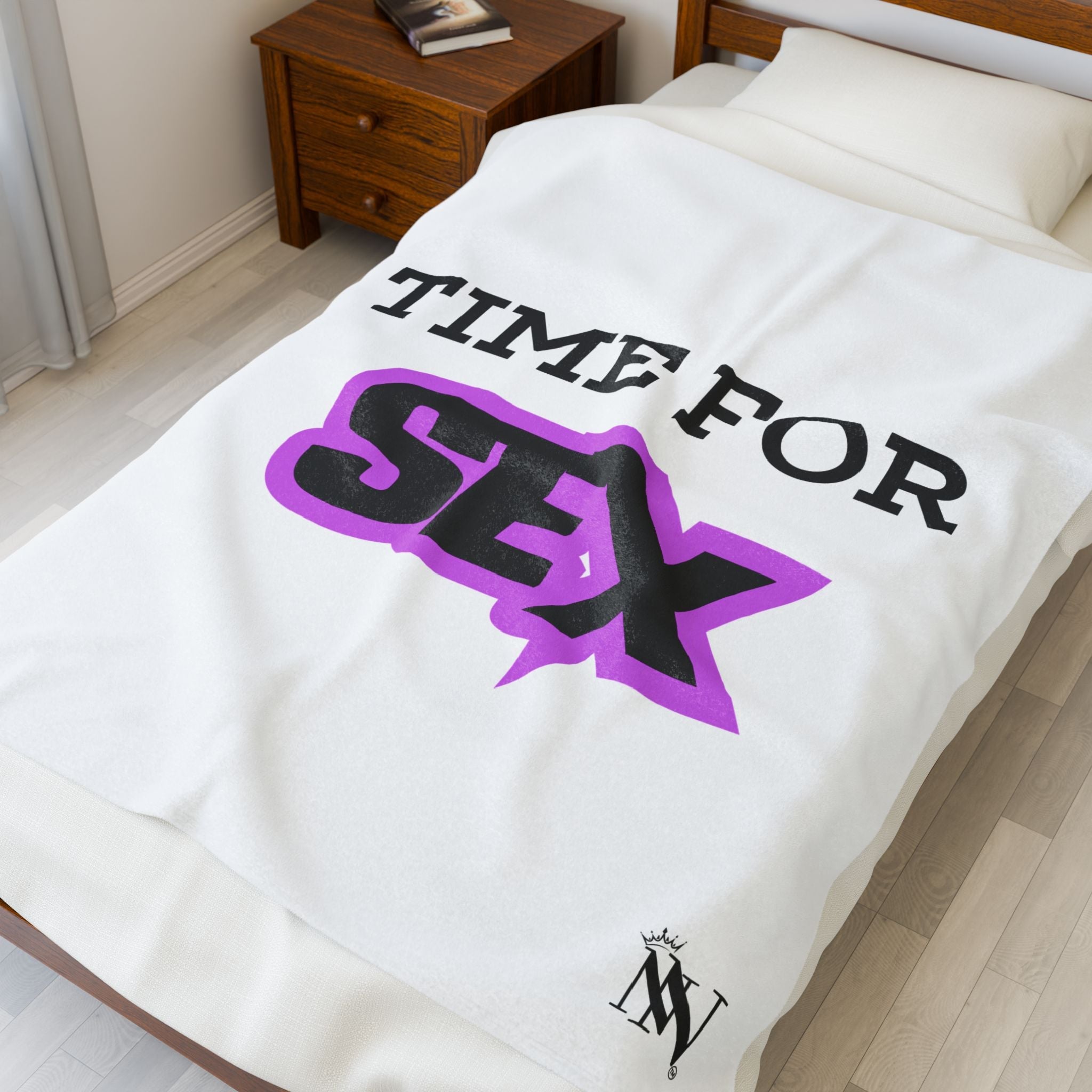 Time for Sex | Mix & Match Velveteen Fun-Flirty Lovers’ Blankets
