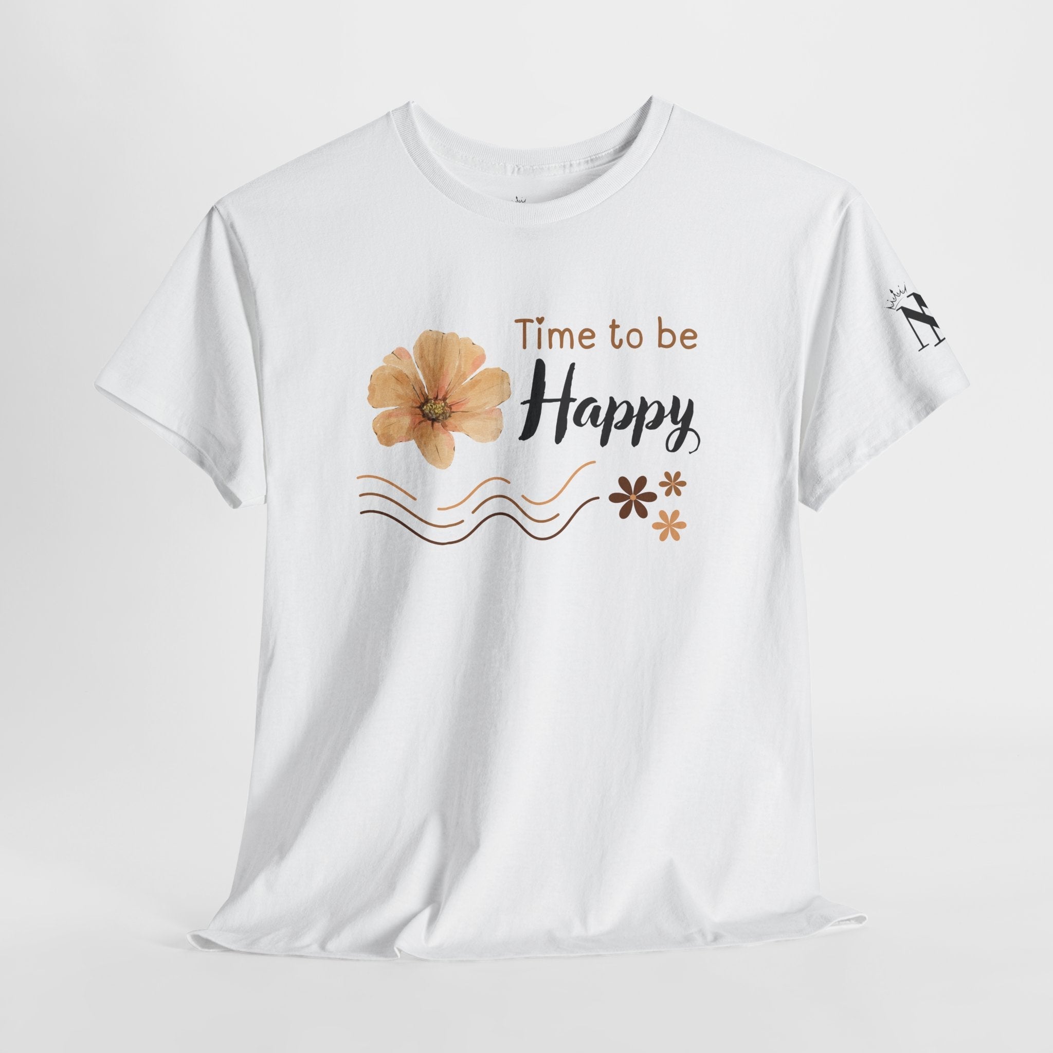 Time To Be Happy | Mix & Match Cotton Unisex Fun-Flirty Lovers’ T-Shirts