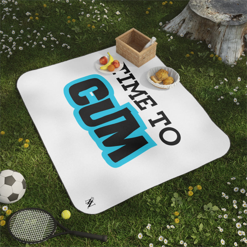 Time to Cum | Mix Match Fun-Flirty Lovers’ Water-Resistant Blankets