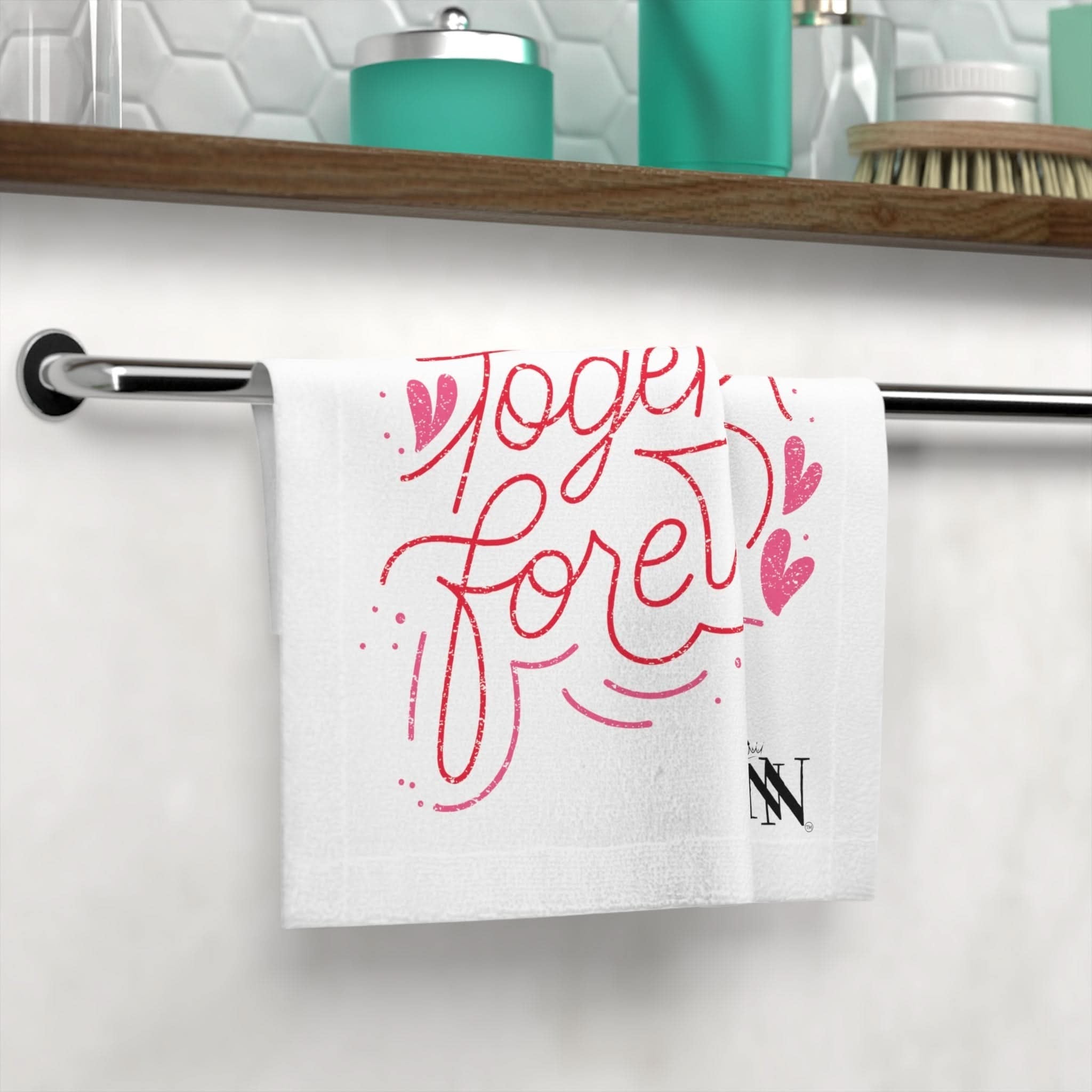 Together Forever White | Mix & Match Lils’ Fun-Flirty Lovers’ Towels