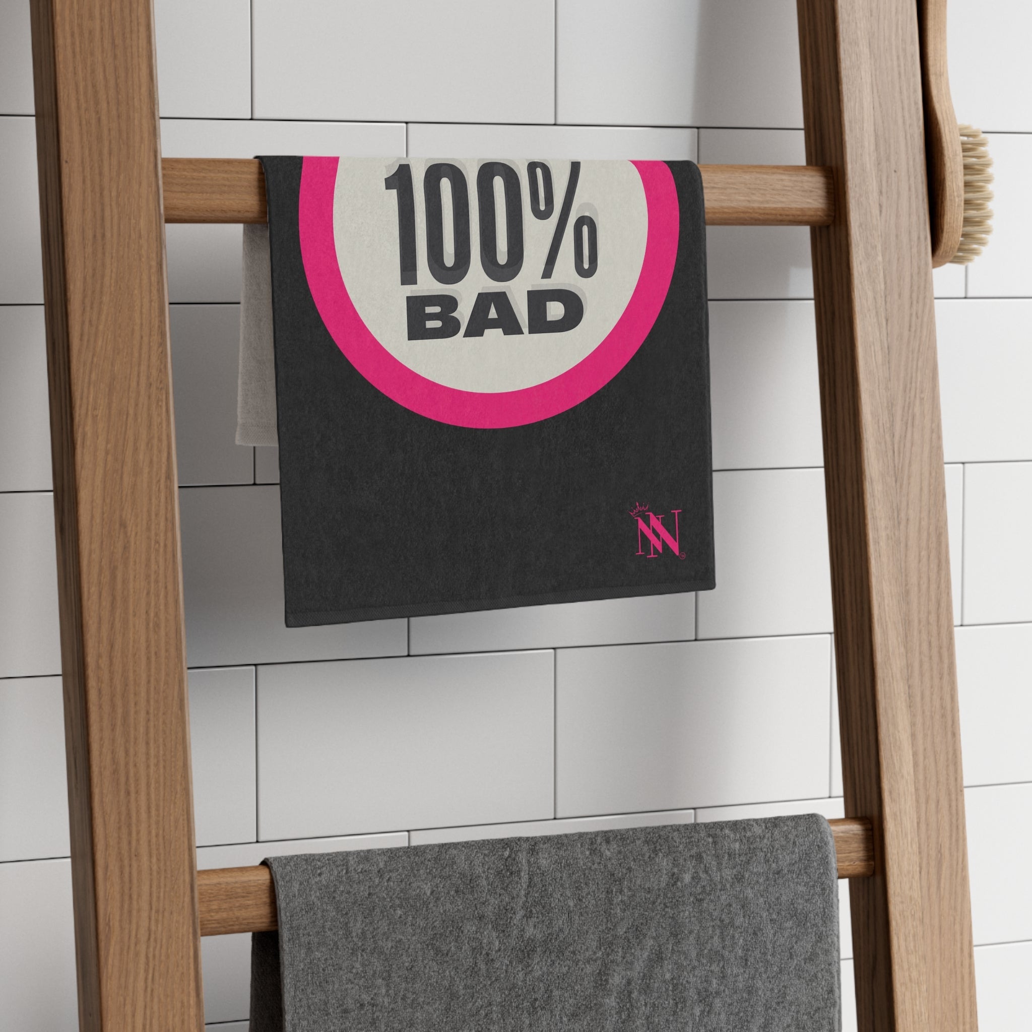Totally 100% Bad Black | Mix & Match Soft Fun-Flirty Lovers’ Towels