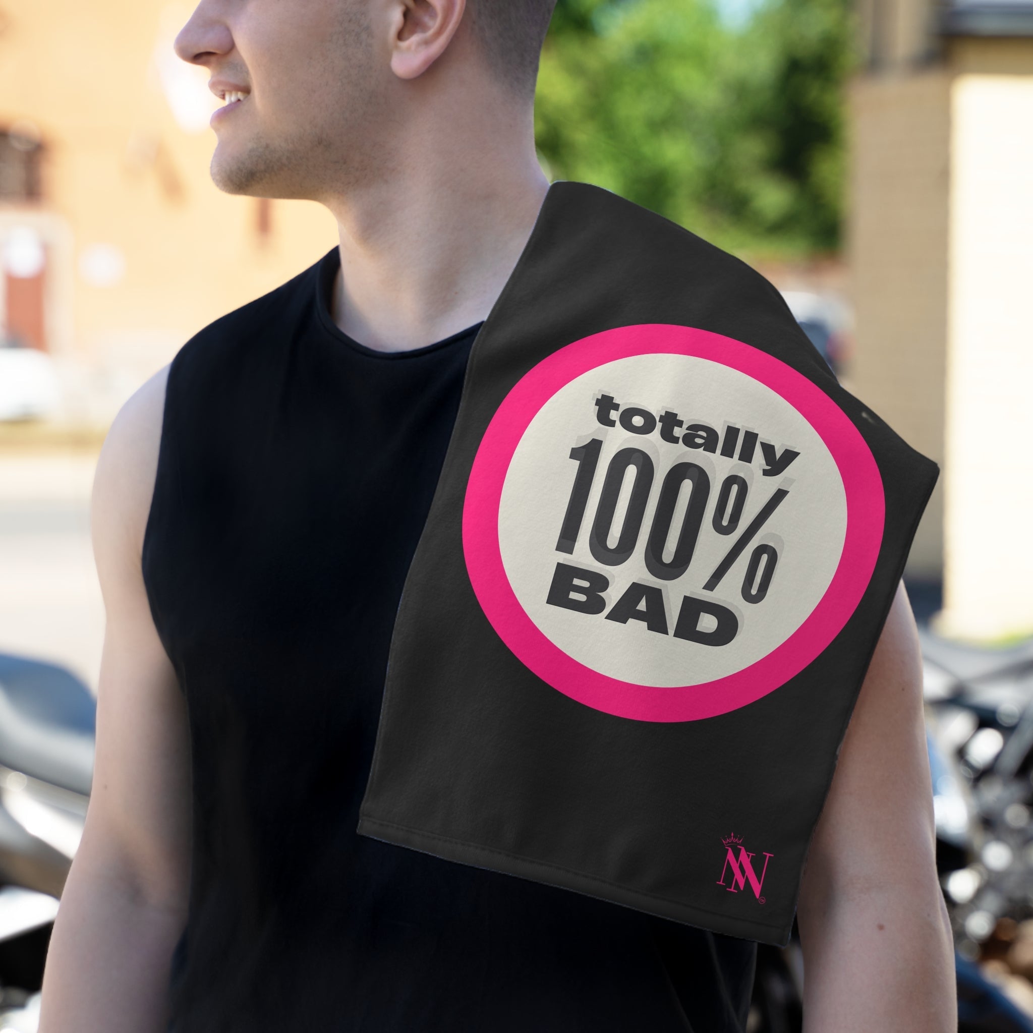 Totally 100% Bad Black | Mix & Match Soft Fun-Flirty Lovers’ Towels