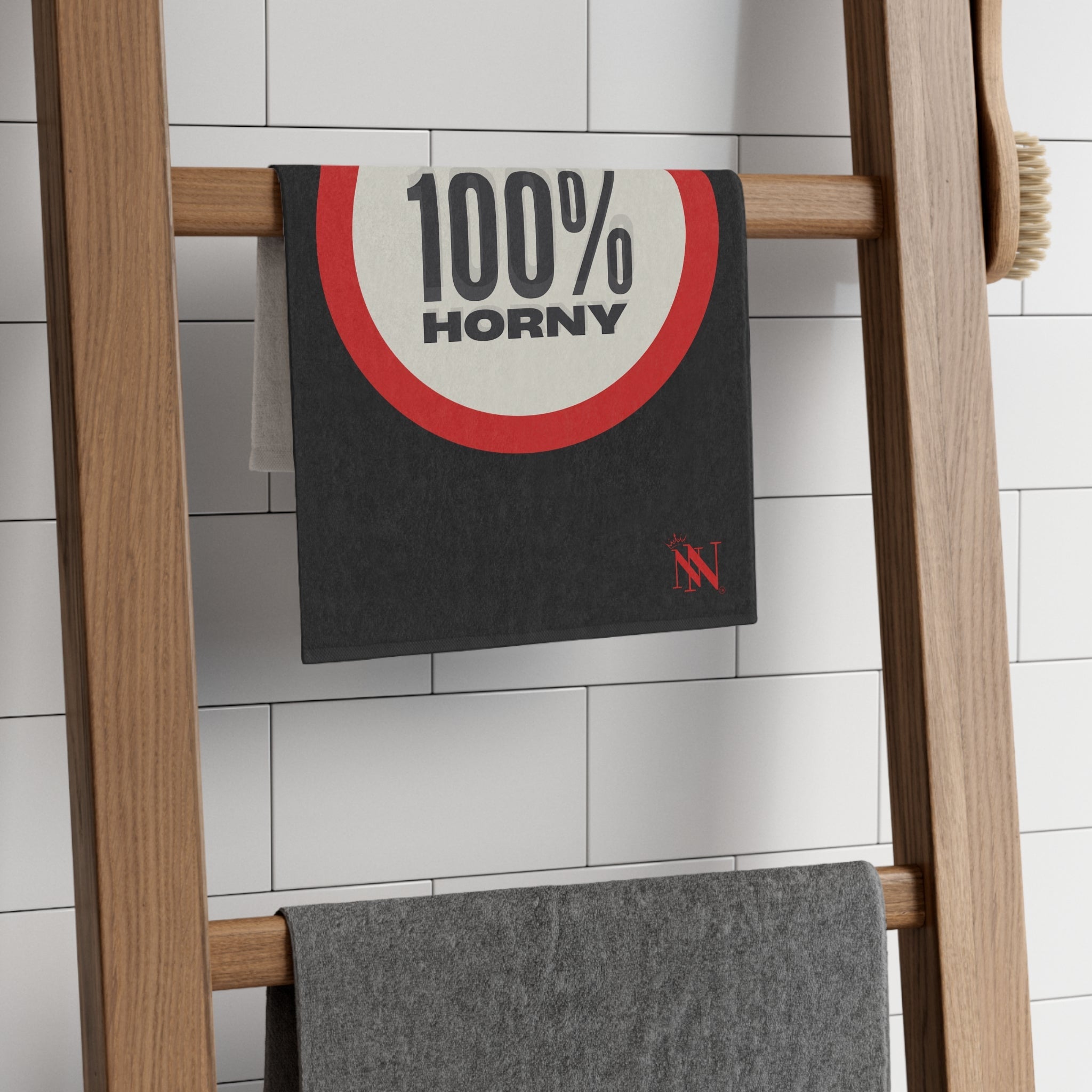 Totally 100% Horny Black | Mix & Match Soft Fun-Flirty Lovers’ Towels