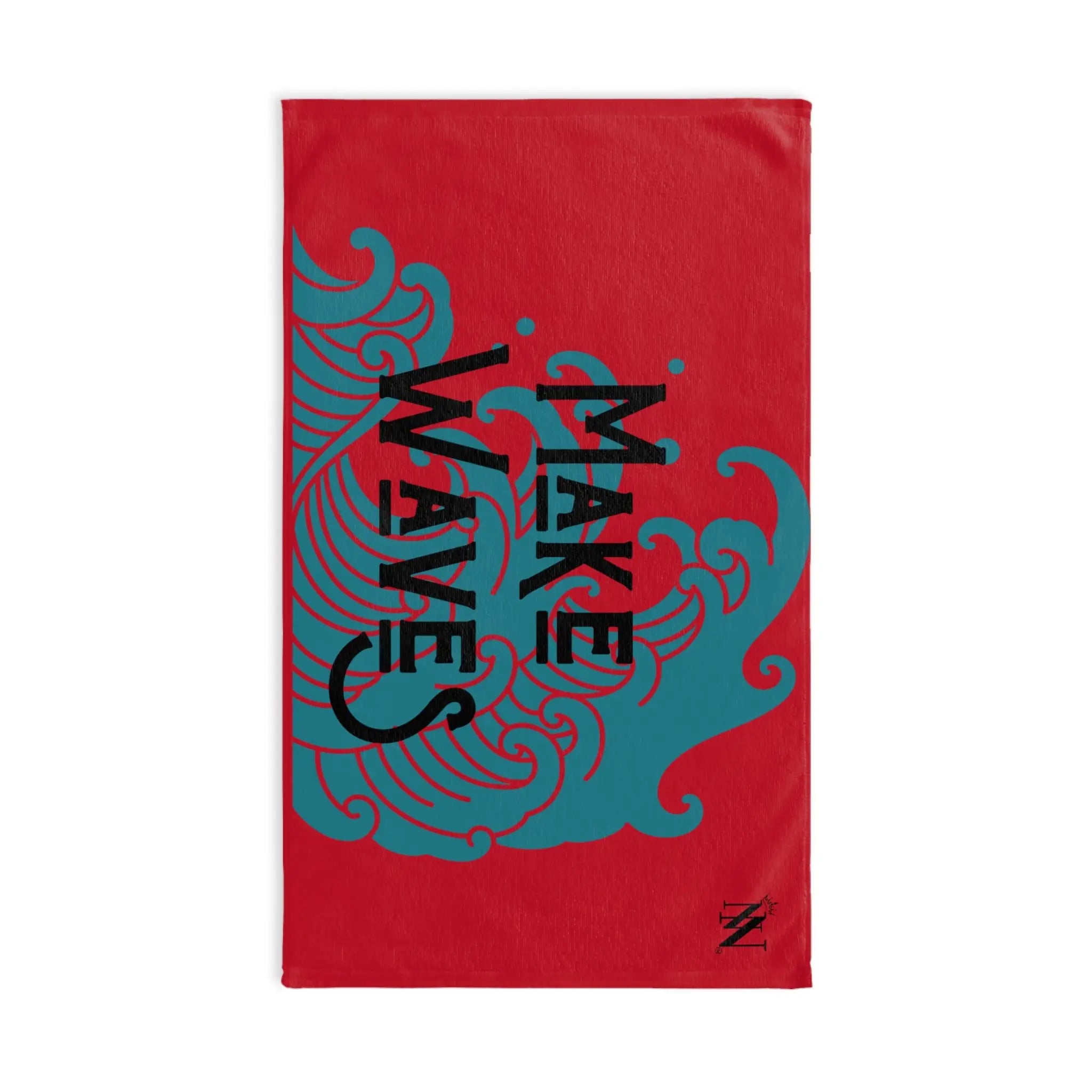 Traditional Make Waves Red | Mix & Match Original Fun-Flirty Lovers’ Towels