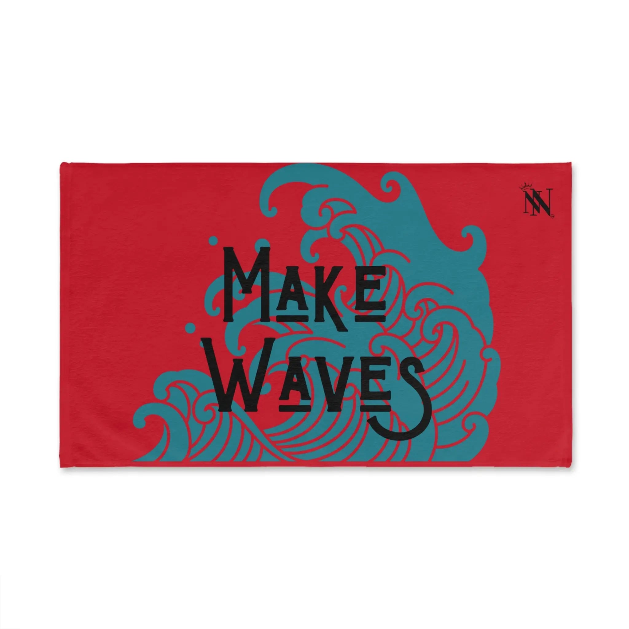 Traditional Make Waves Red | Mix & Match Original Fun-Flirty Lovers’ Towels