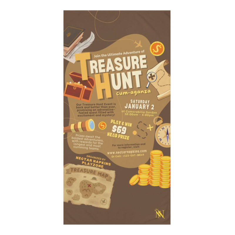 Treasure Hunt | Mix & Match Naughty XL Fun-Flirty Lovers’ Towels