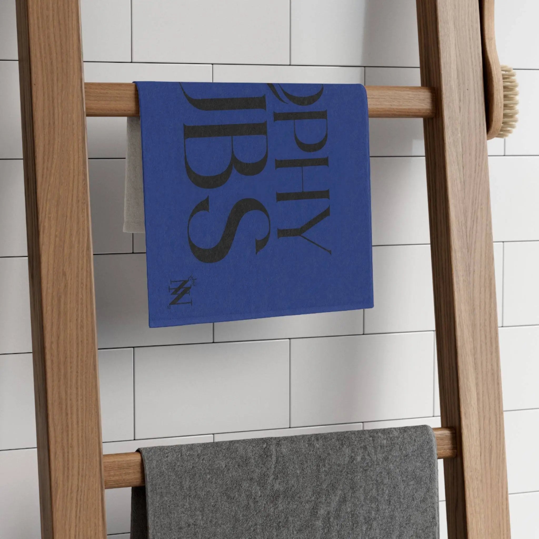 Trophy Hubs Blue Mix & Match Soft Sex Towels | Naughty Lovers’ Gifts