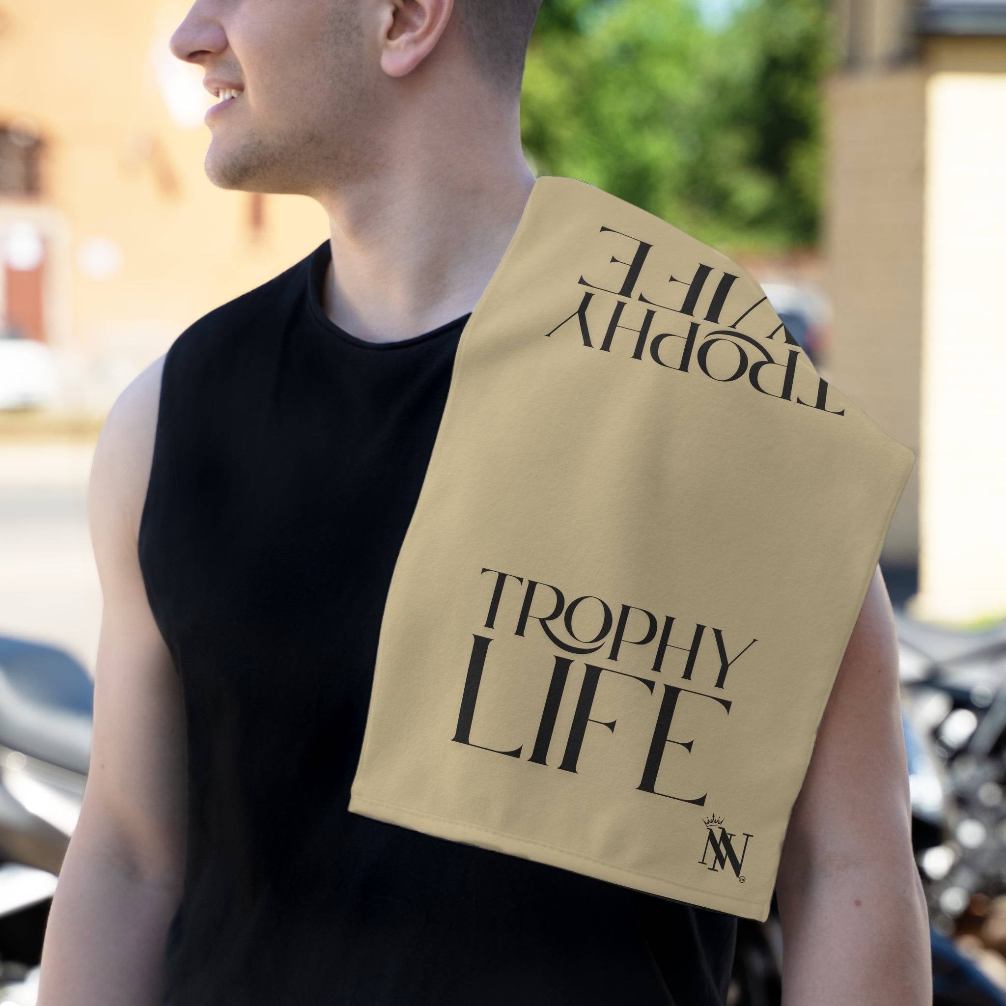 Trophy Life Wife Gold Shareable Mix & Match Soft Sex Towels | Naughty Lovers’ Gifts