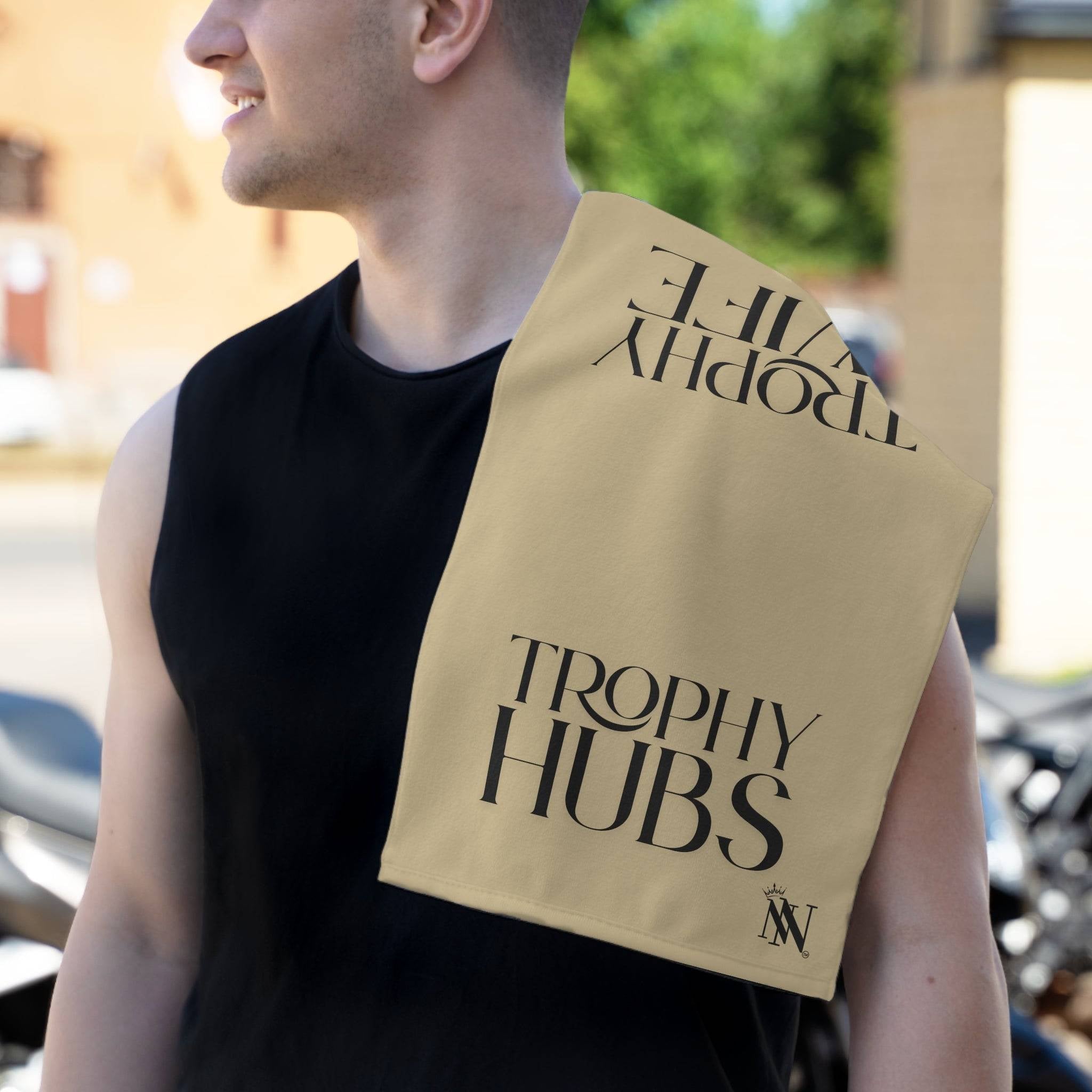 Trophy Wife Hubs Gold Shareable Mix & Match Soft Sex Towels | Naughty Lovers’ Gifts