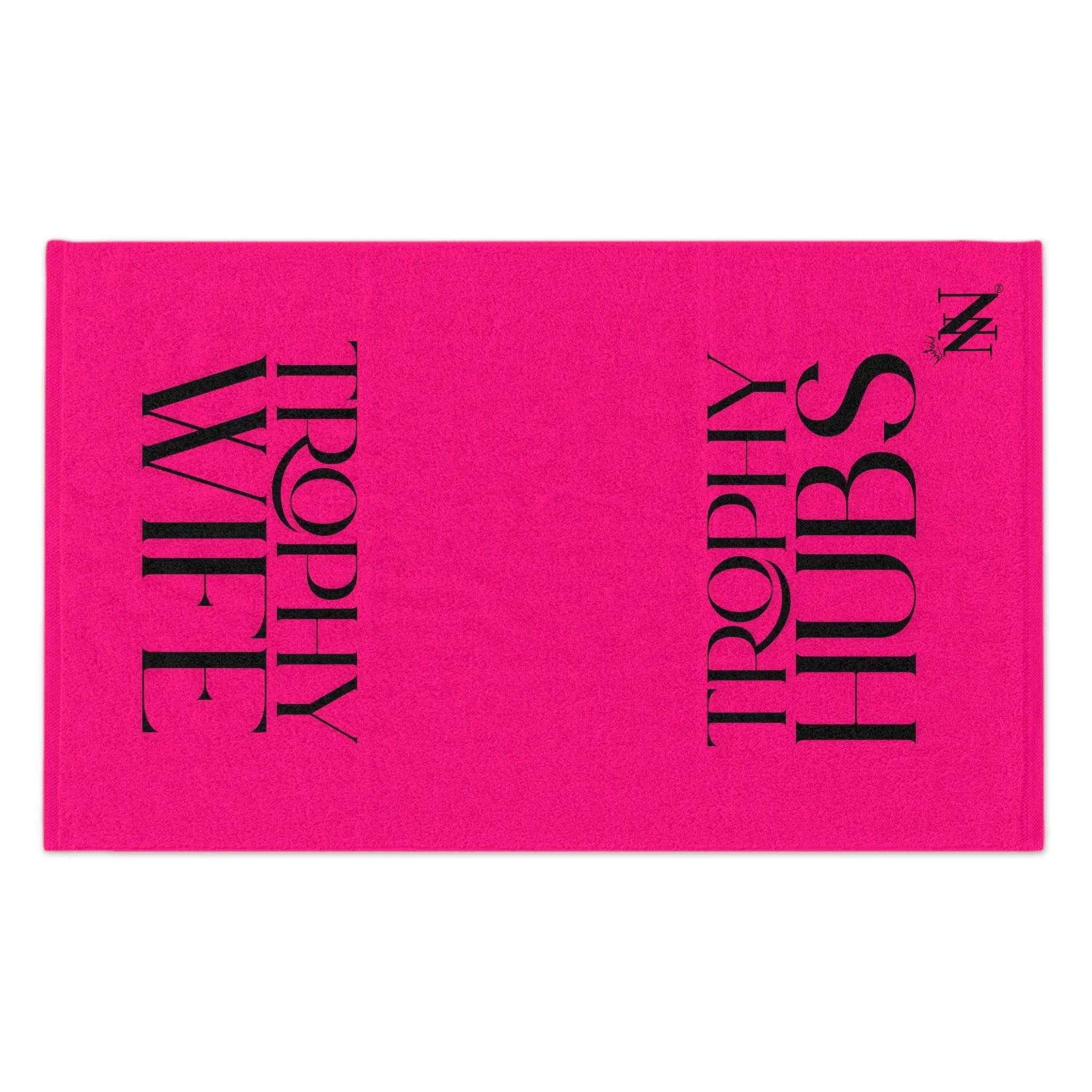 Trophy Wife Hubs Pink Shareable Mix & Match Soft Sex Towels | Naughty Lovers’ Gifts