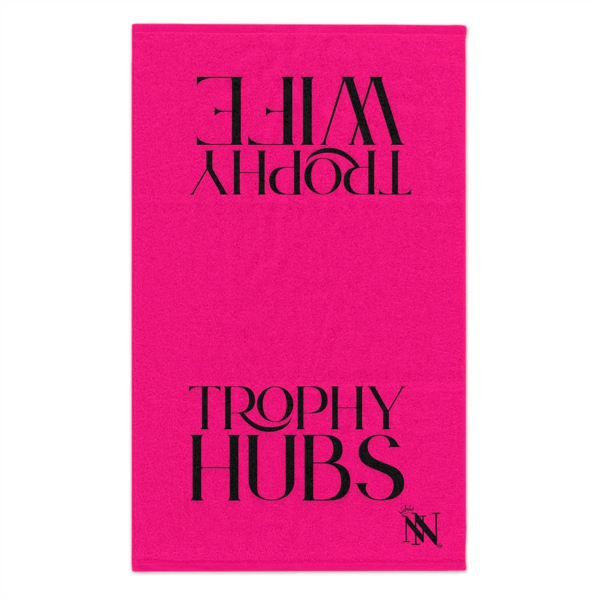 Trophy Wife Hubs Pink Shareable Mix & Match Soft Sex Towels | Naughty Lovers’ Gifts