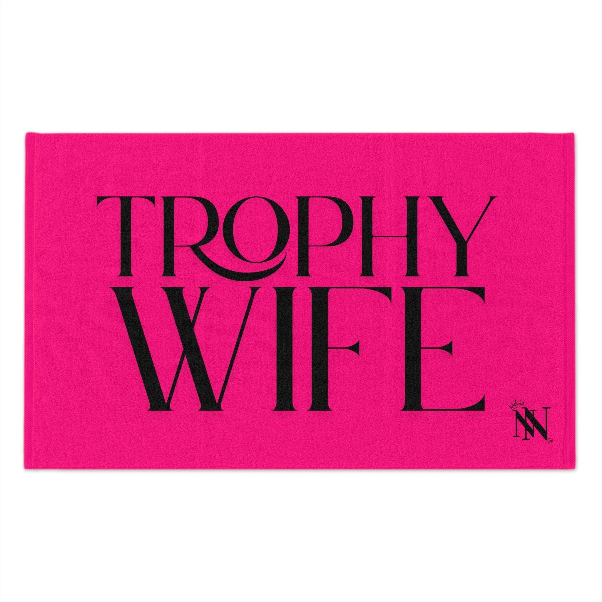 Trophy Wife Pink Mix & Match Soft Sex Towels | Naughty Lovers’ Gifts