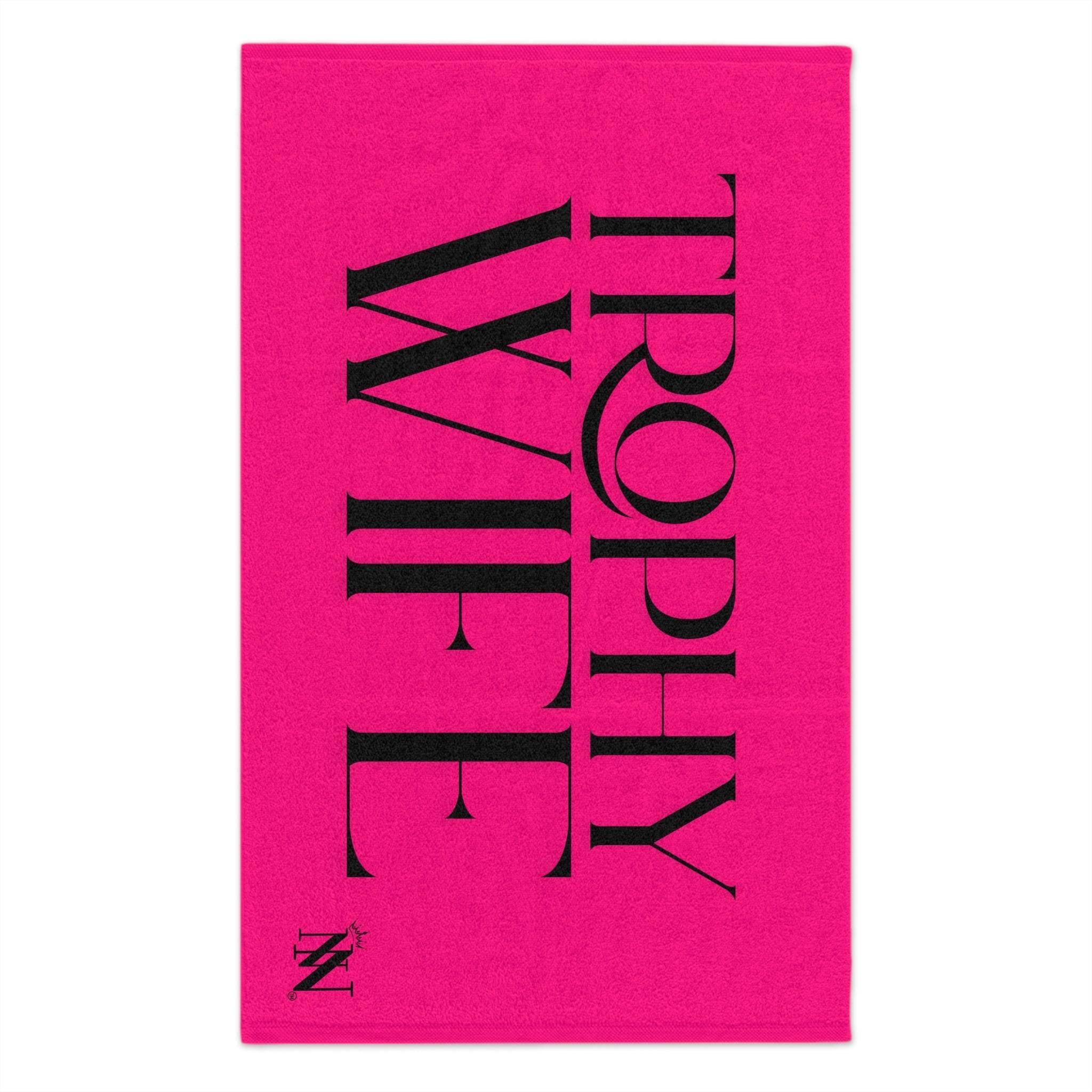 Trophy Wife Pink Mix & Match Soft Sex Towels | Naughty Lovers’ Gifts