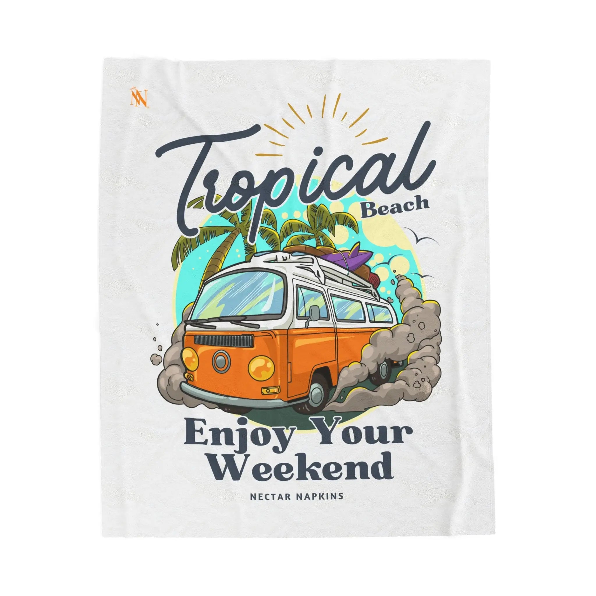 Tropical Beach | Mix & Match Soft Fun-Flirty Lovers’ Blankets