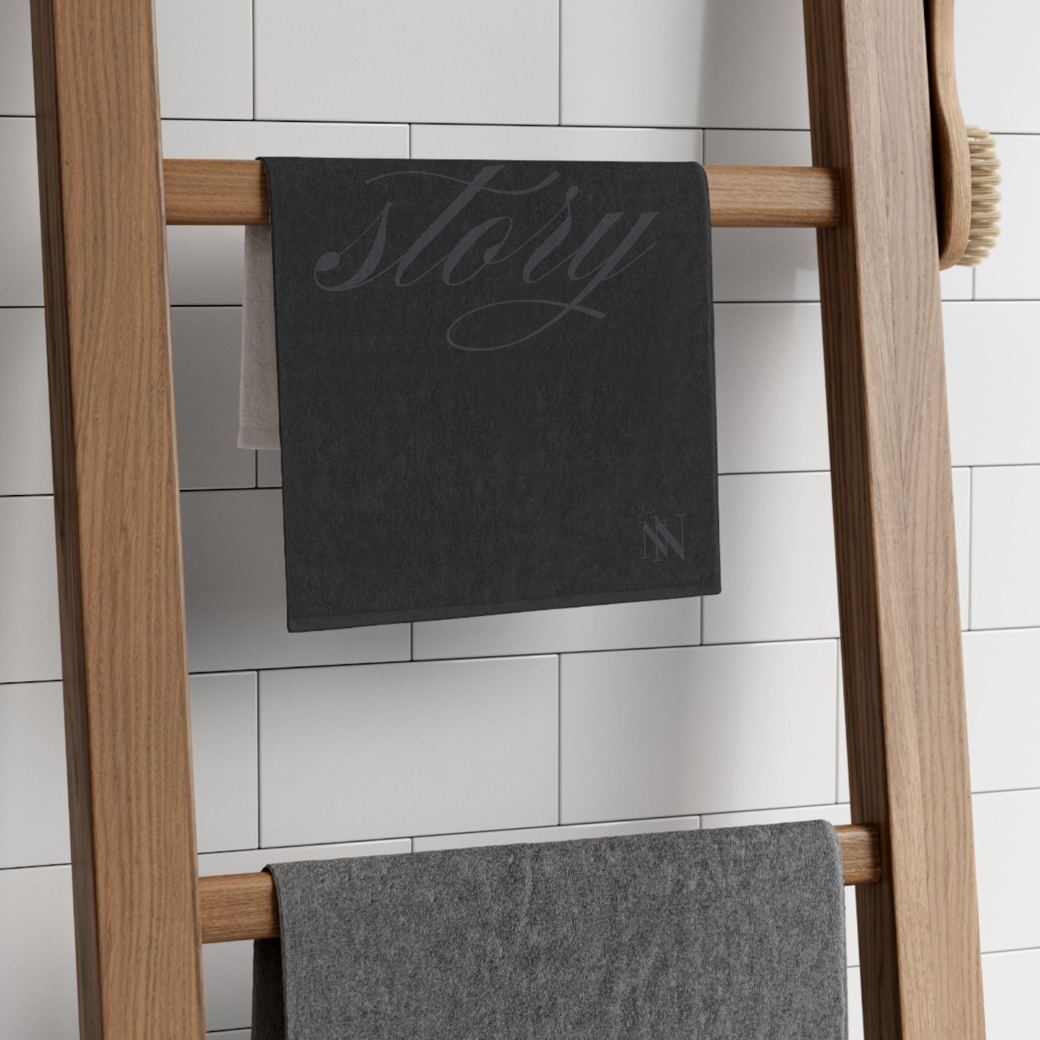 True Love Story Black | Mix & Match Soft Fun-Flirty Lovers’ Towels