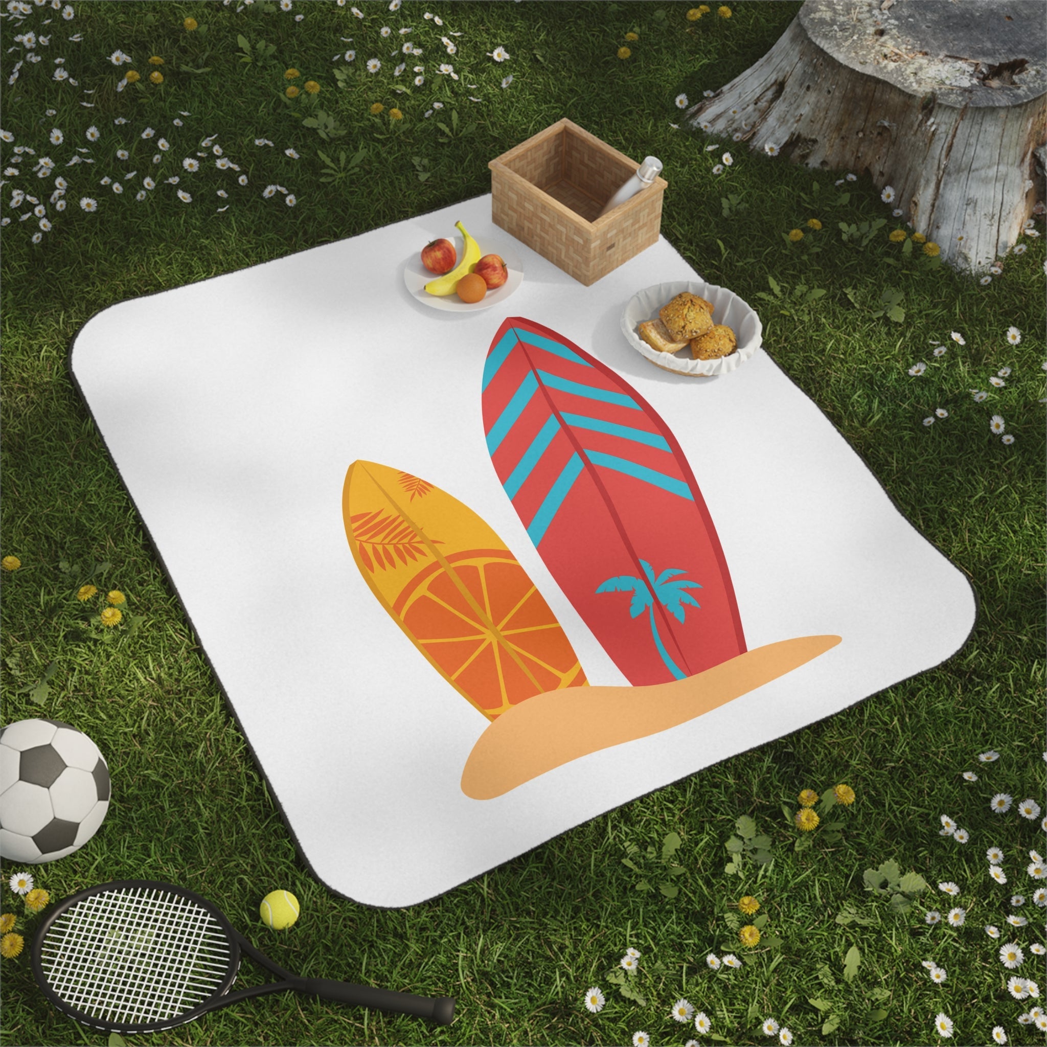 Twin Surfboards | Mix Match Fun-Flirty Lovers’ Water-Resistant Blankets