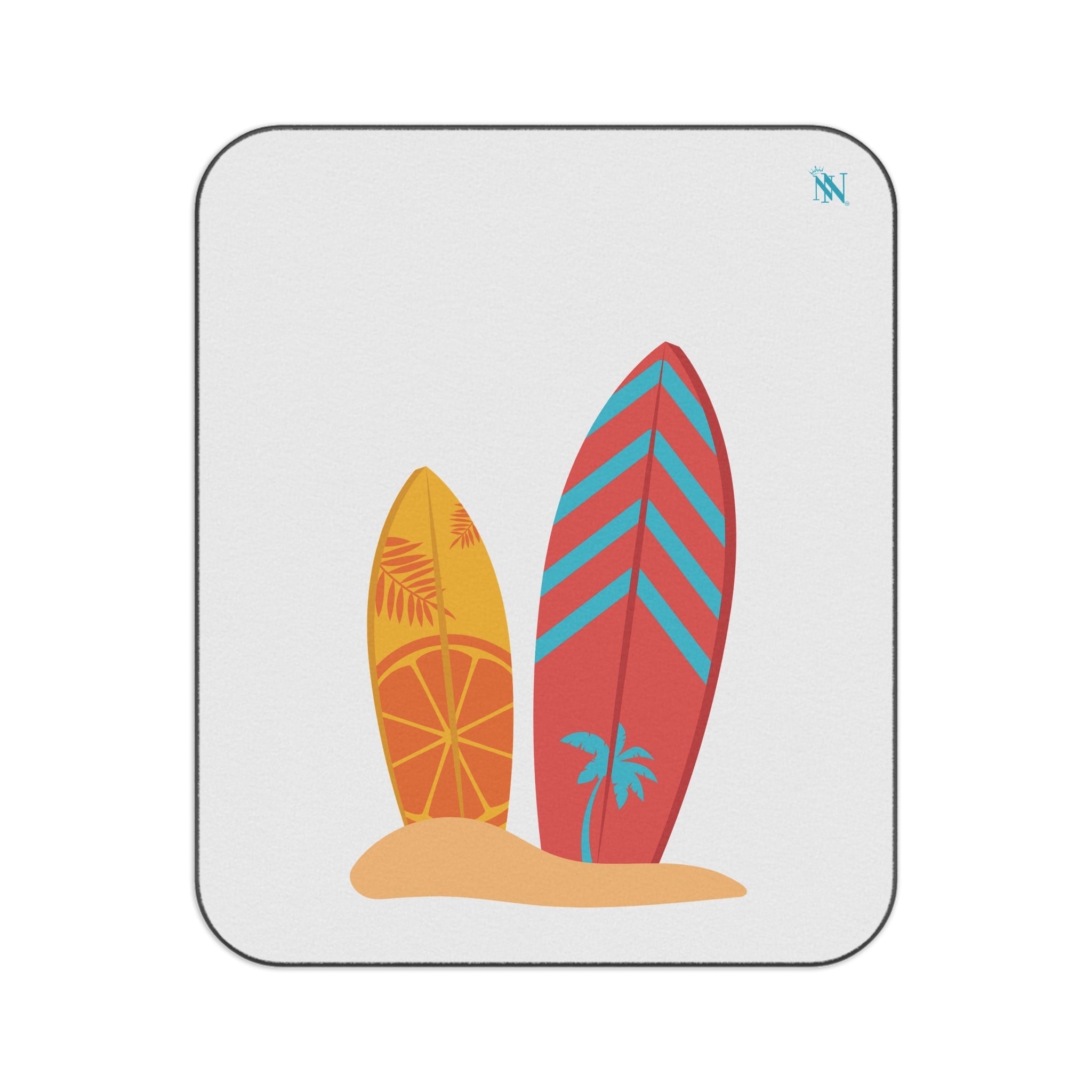 Twin Surfboards | Mix Match Fun-Flirty Lovers’ Water-Resistant Blankets