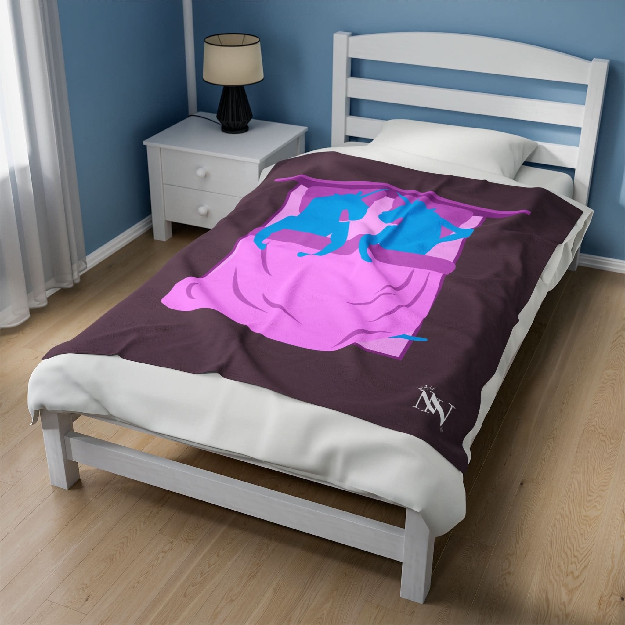 Two Unicorns | Mix & Match Fun-Flirty Loversā Blankets