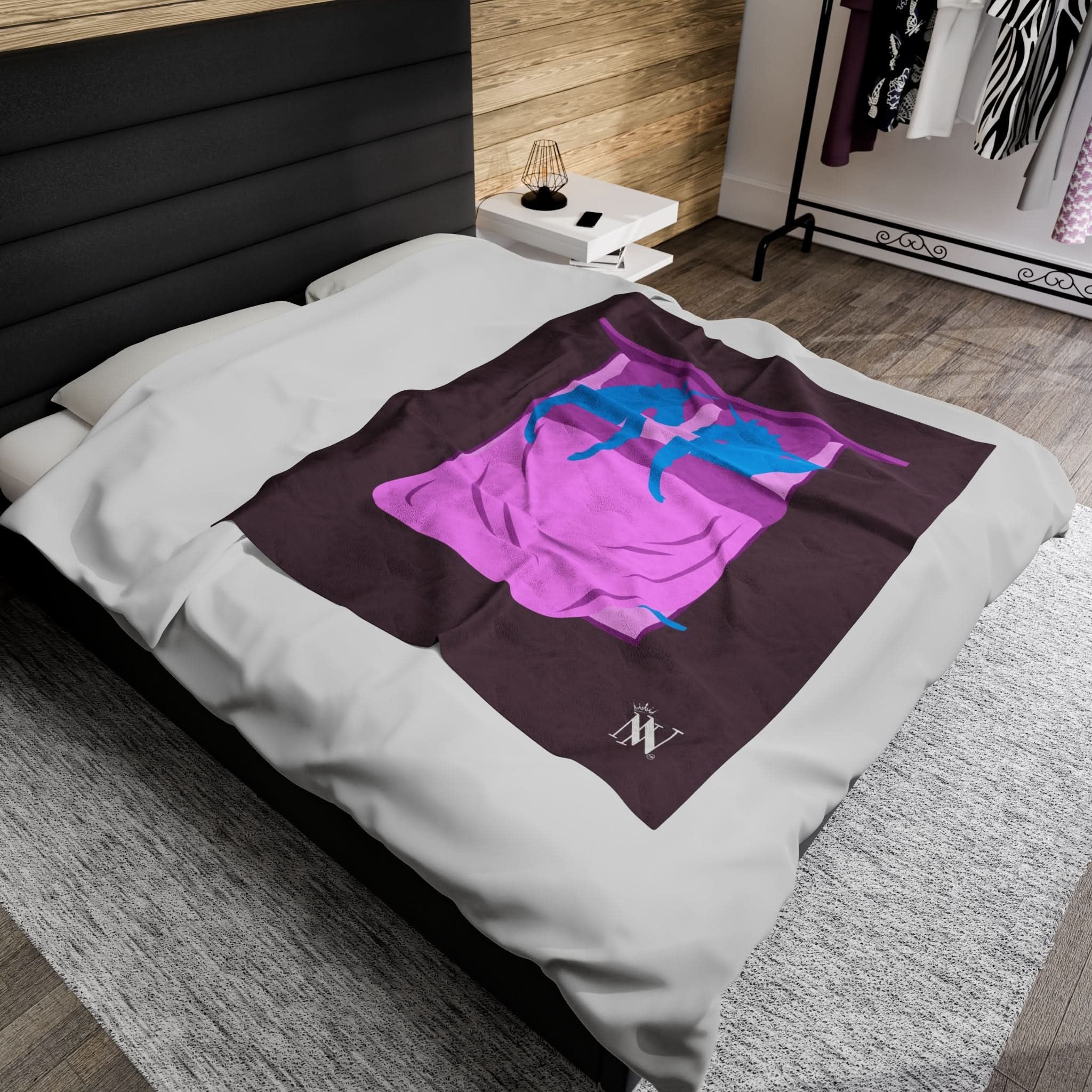 Two Unicorns | Mix & Match Fun-Flirty Loversā Blankets