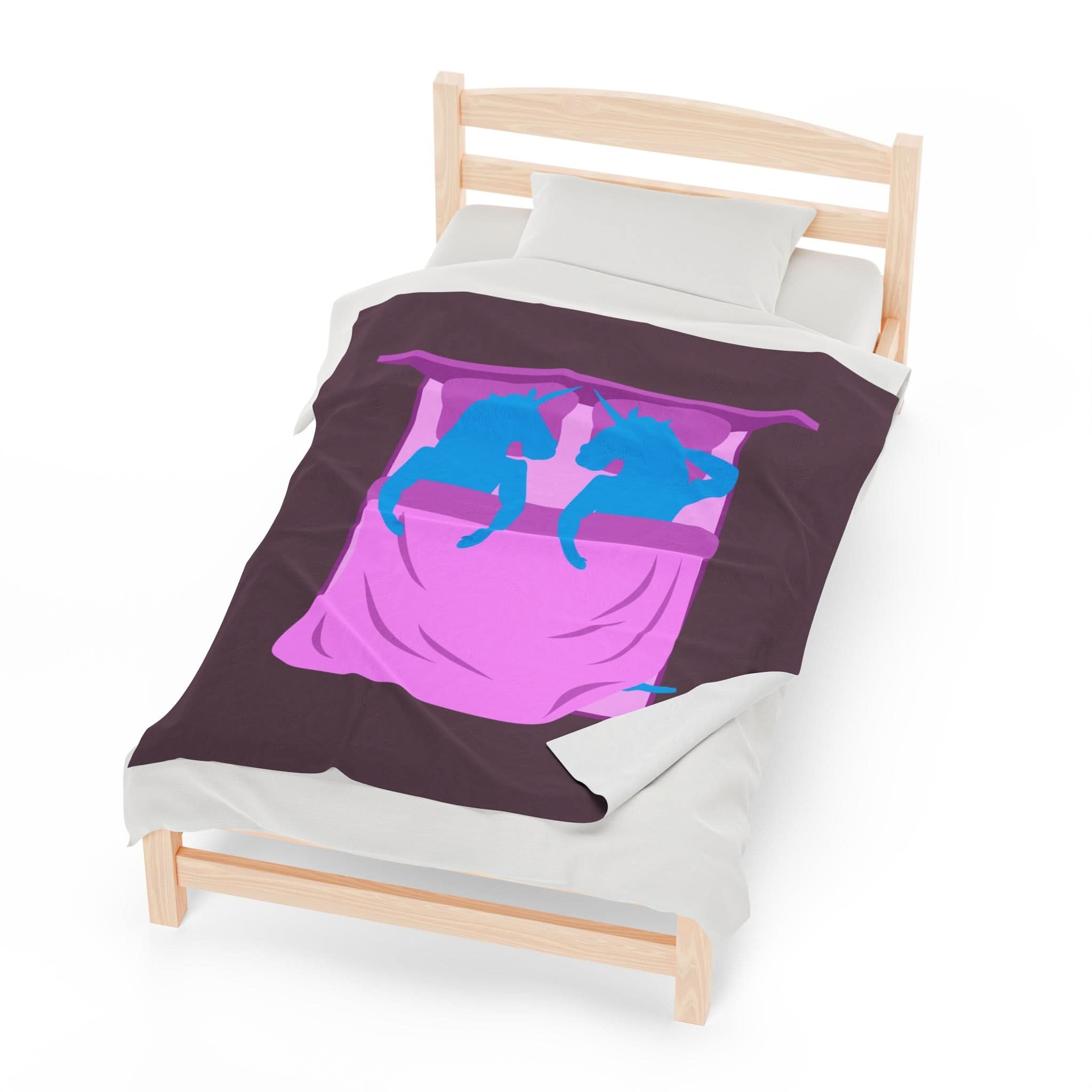 Two Unicorns | Mix & Match Fun-Flirty Loversā Blankets