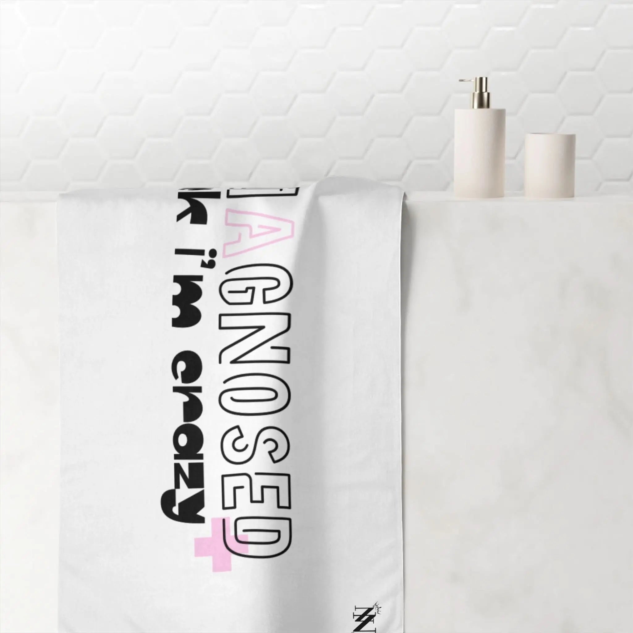 Undiagnosed Fuck I’m Crazy | Mix & Match Naughty XL Fun-Flirty Lovers’ Towels