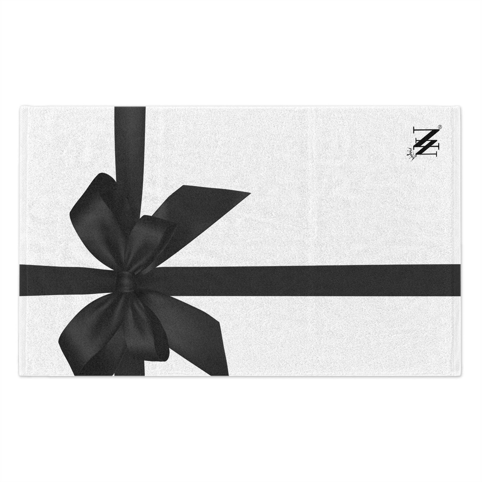 Unwrap Me Black Bow | Mix & Match Soft Fun-Flirty Lovers’ Towels