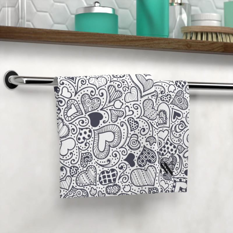 V-day Grey Hearts | Mix & Match Lils’ Fun-Flirty Lovers’ Towels