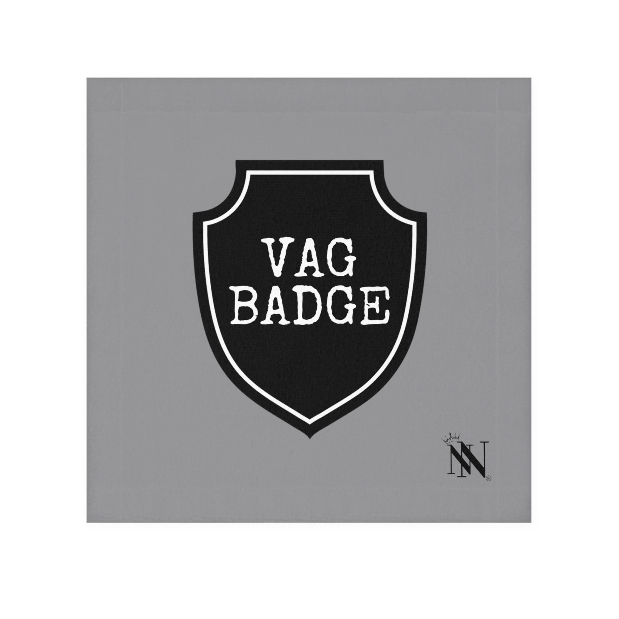 Vag Badge Grey | Mix & Match Lils’ Fun-Flirty Lovers’ Towels