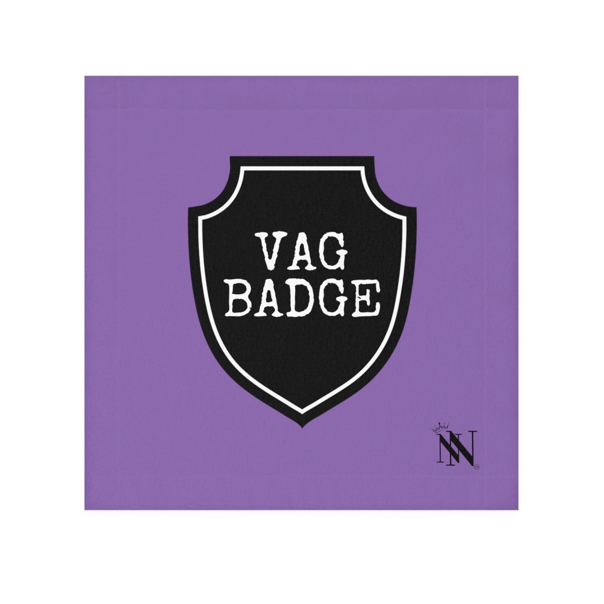 Vag Badge Lavendar After-Sex Towel | Fun Flirty & Soft