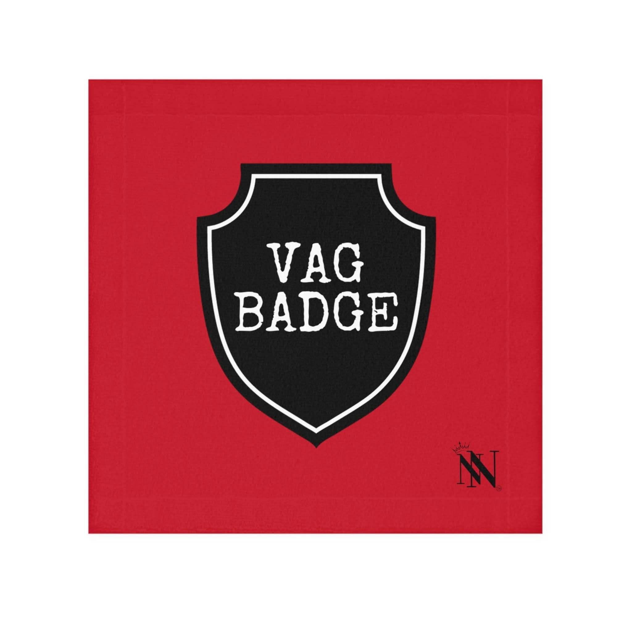 Vag Badge Red | Mix & Match Lils’ Fun-Flirty Lovers’ Towels
