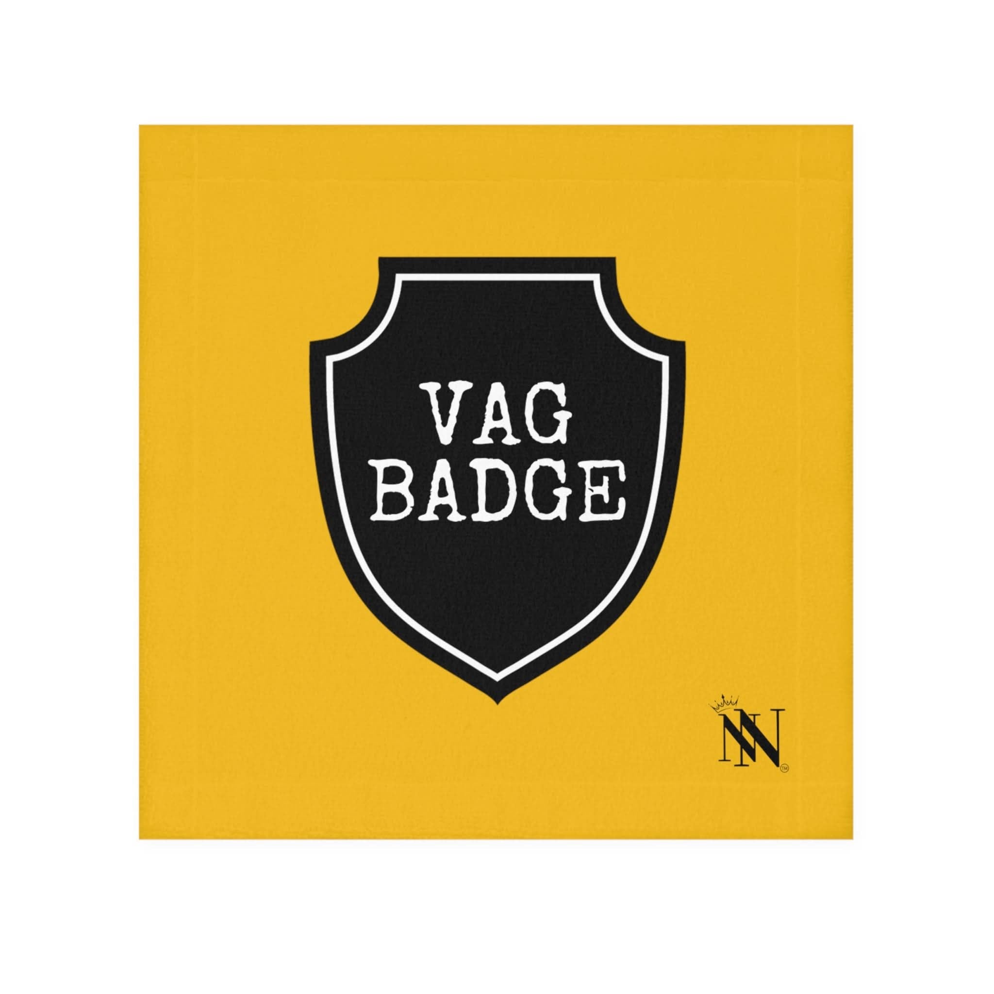 Vag Badge Yellow | Mix & Match Lils’ Fun-Flirty Lovers’ Towels