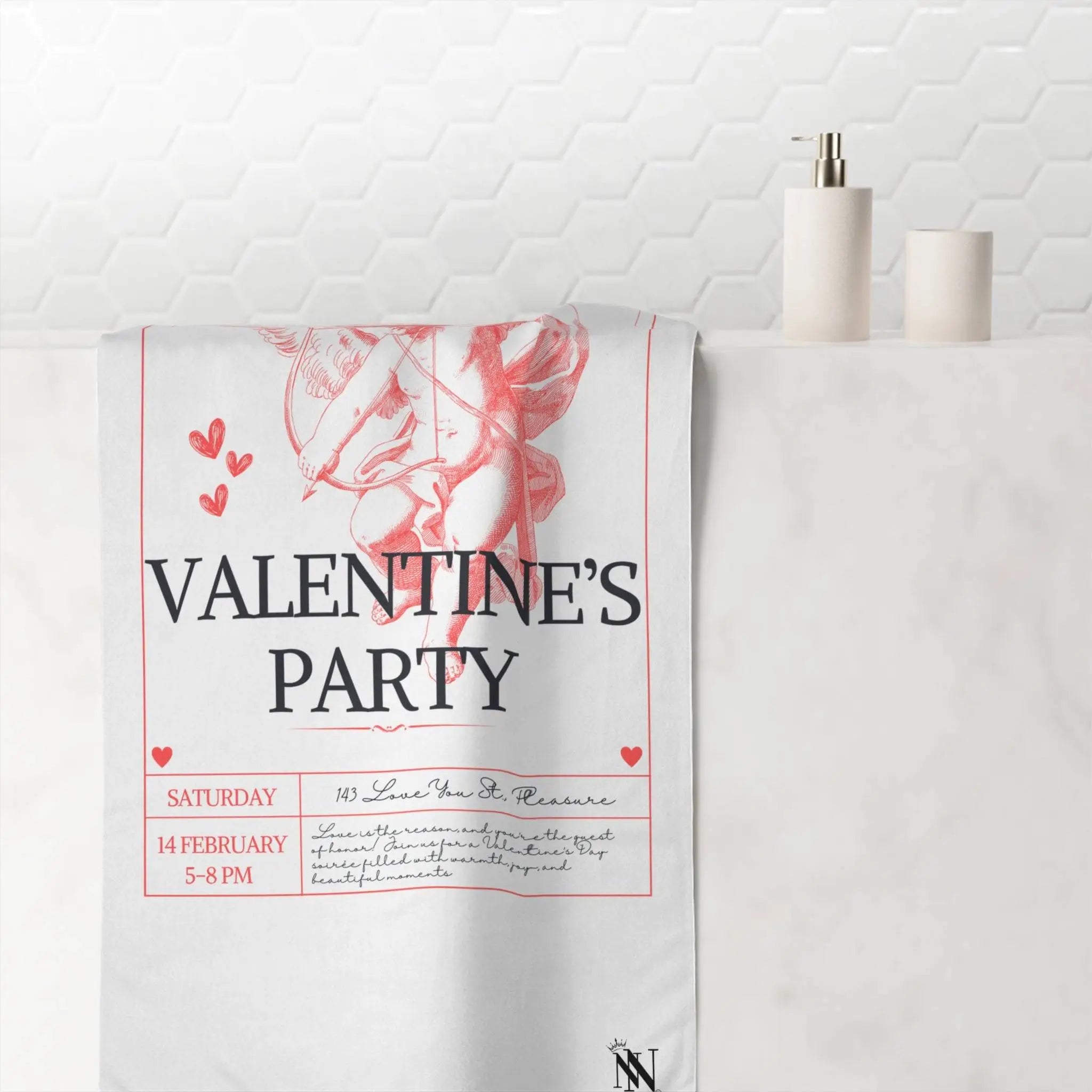 Valentine’s Party | Mix & Match Naughty XL Fun-Flirty Lovers’ Towels