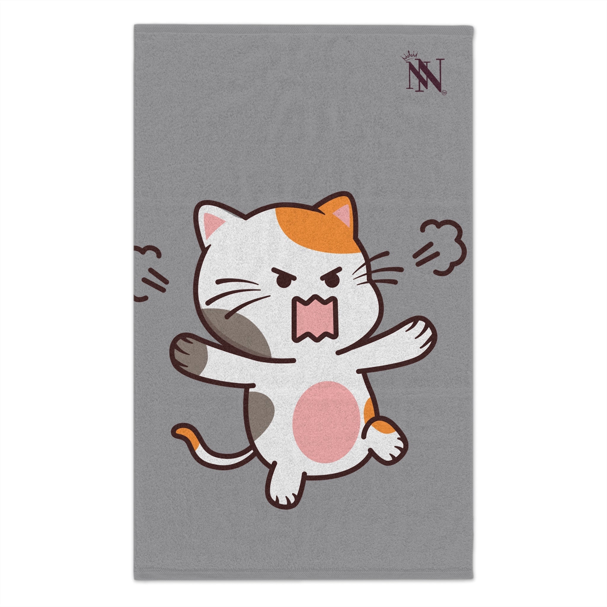 Vicious Kitty Grey | Mix & Match Soft Fun-Flirty Lovers’ Towels