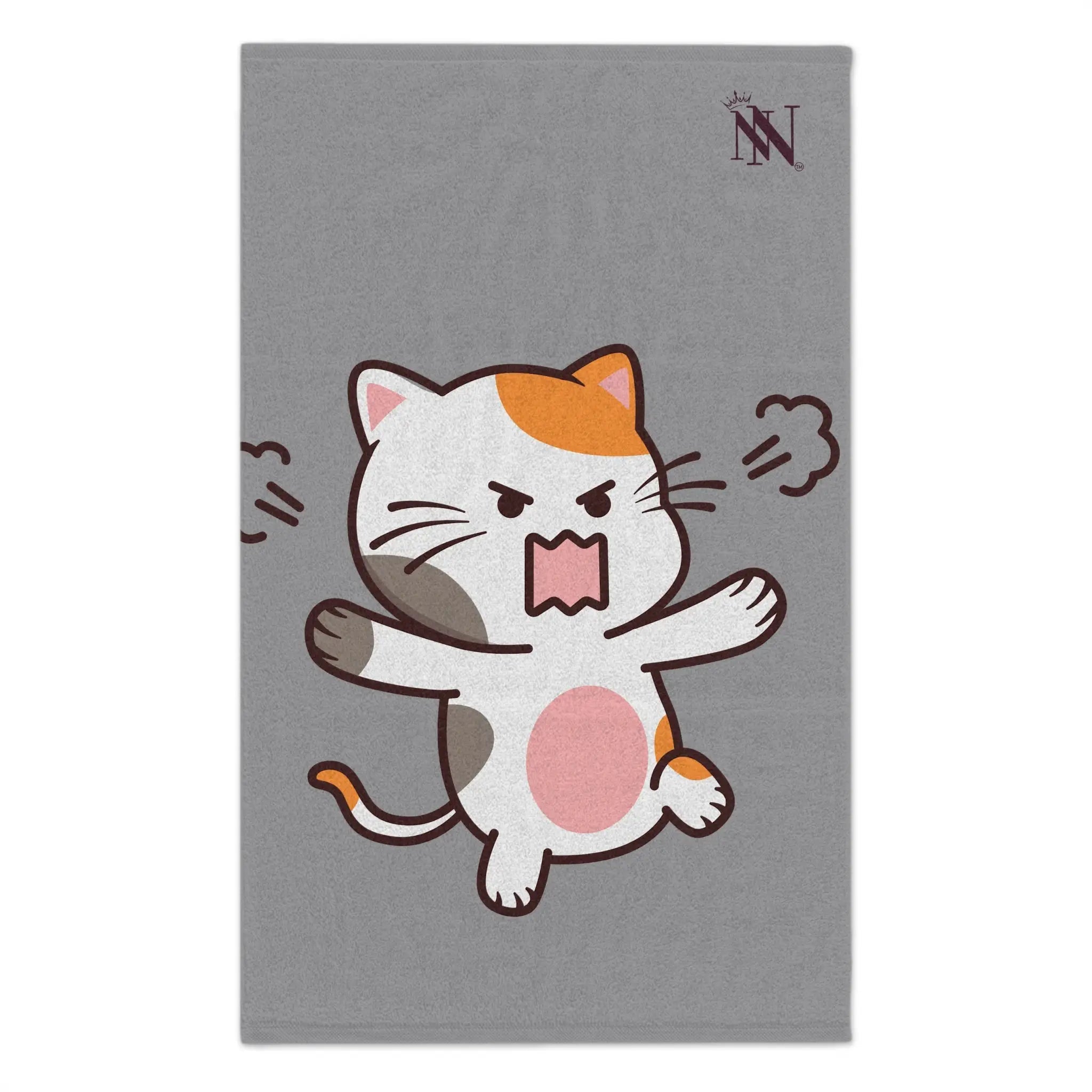 Vicious Kitty Grey | Mix & Match Soft Fun-Flirty Lovers’ Towels