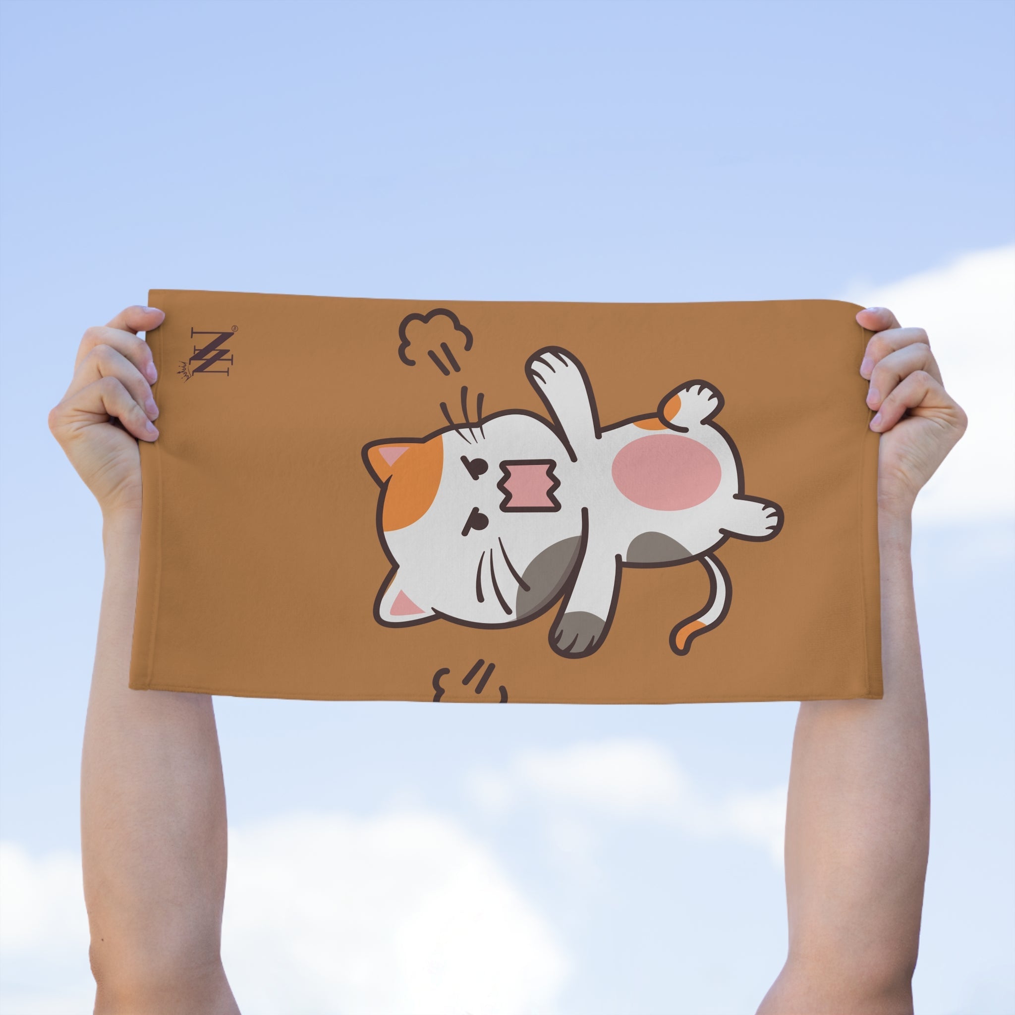 Vicious Kitty Light Brown | Mix & Match Soft Fun-Flirty Lovers’ Towels