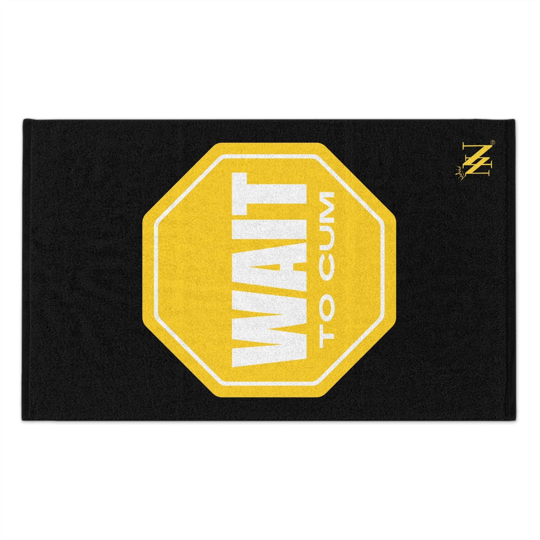 Wait to Cum Black Mix & Match Soft Sex Towels | Flirty Lovers’ Gifts