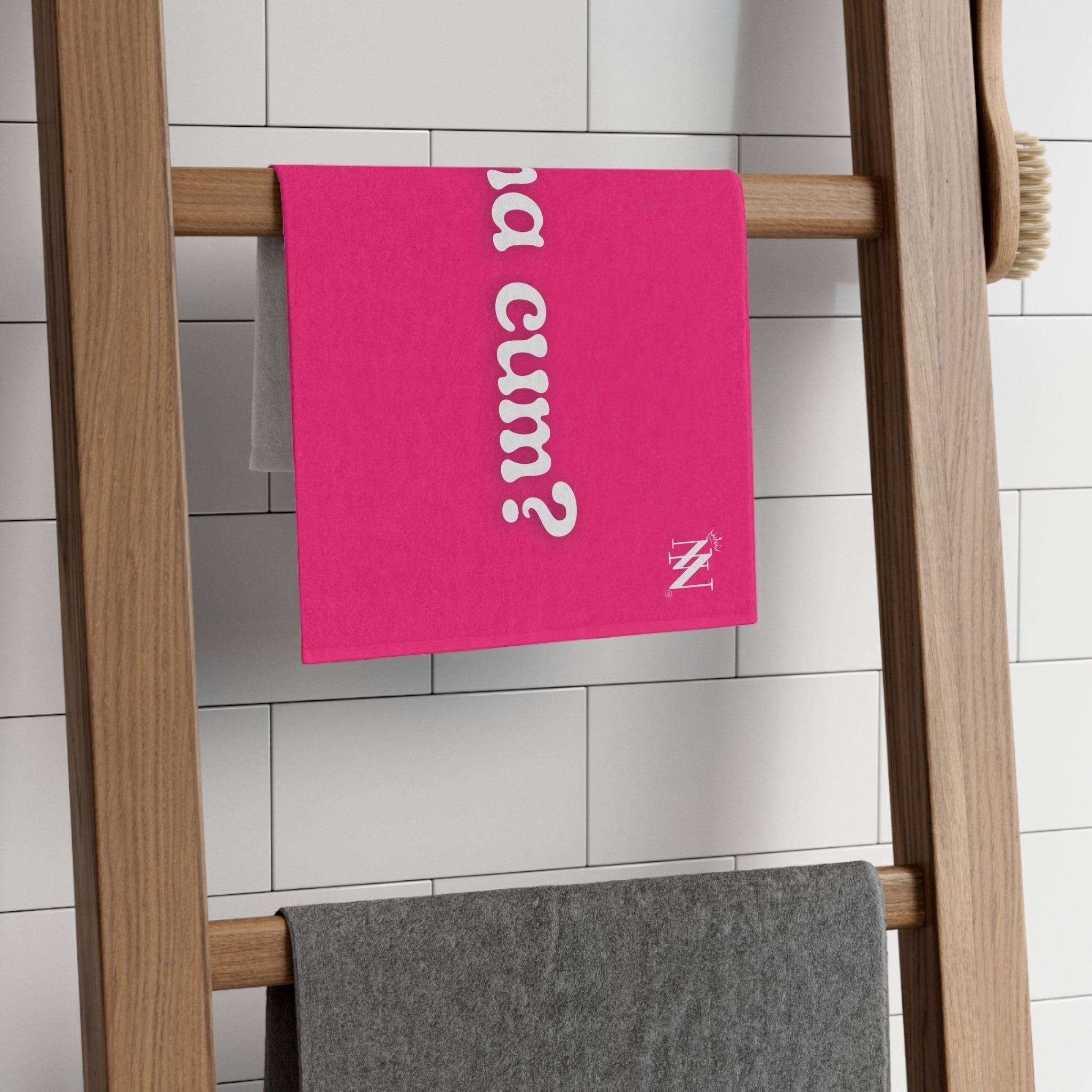 Wanna Cum? Pink Mix & Match Soft Sex Towels | Flirty Lovers’ Gifts