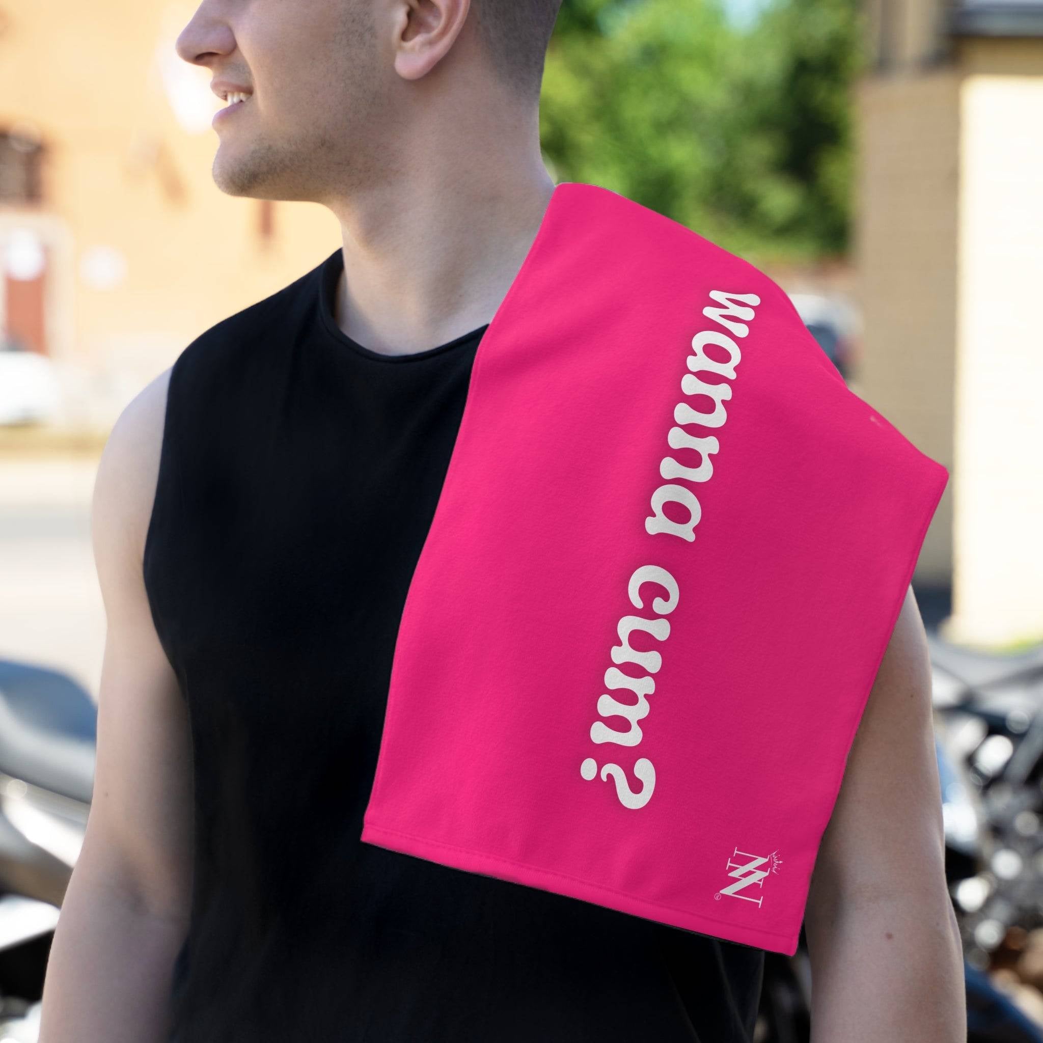 Wanna Cum? Pink Mix & Match Soft Sex Towels | Flirty Lovers’ Gifts
