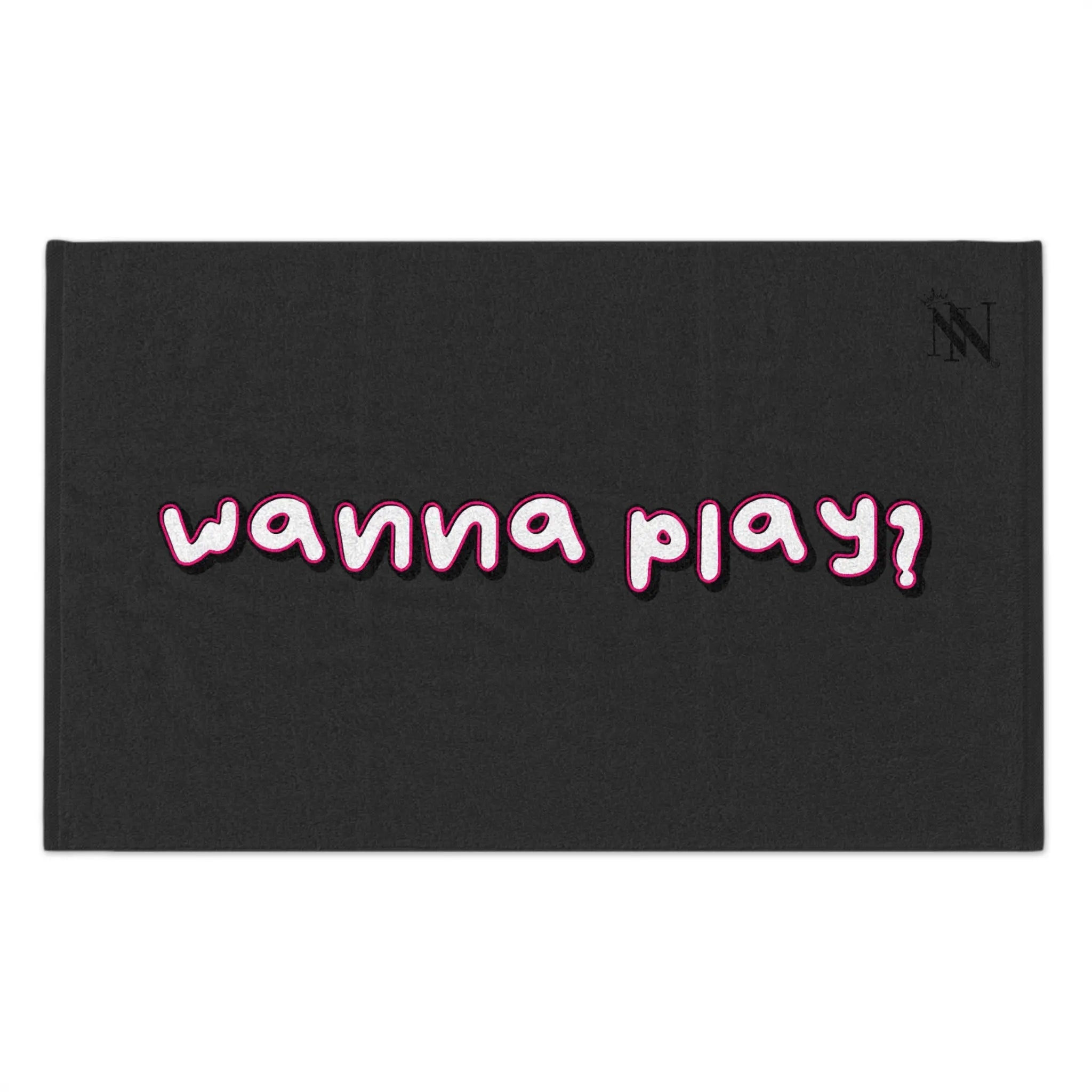 Wanna Play? Dark Grey | Mix & Match Soft Fun-Flirty Lovers’ Towels