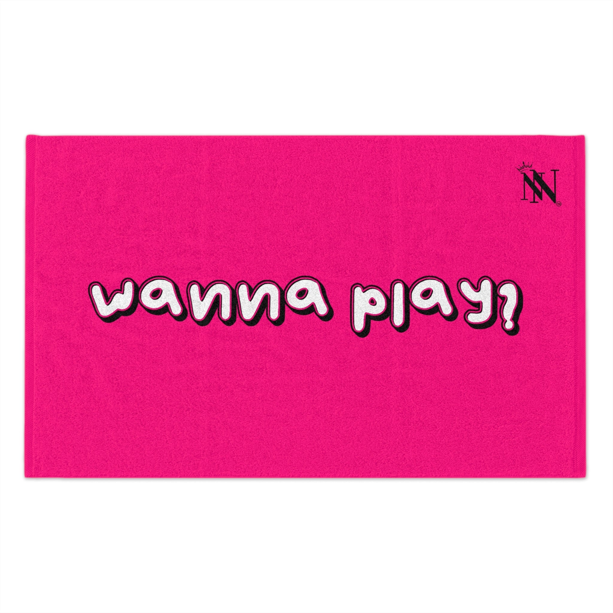 Wanna Play? Pink | Mix & Match Soft Fun-Flirty Lovers’ Towels