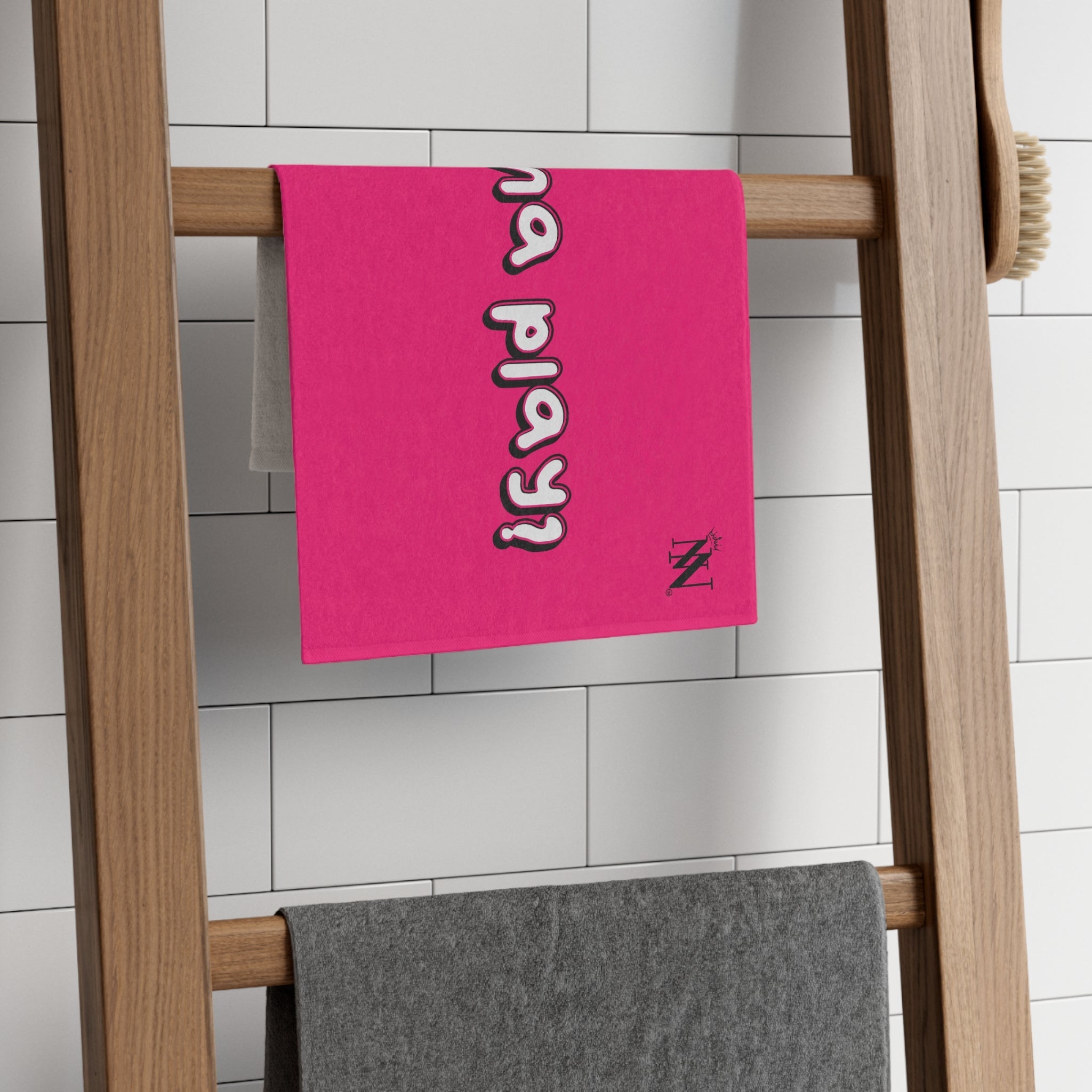 Wanna Play? Pink | Mix & Match Soft Fun-Flirty Lovers’ Towels