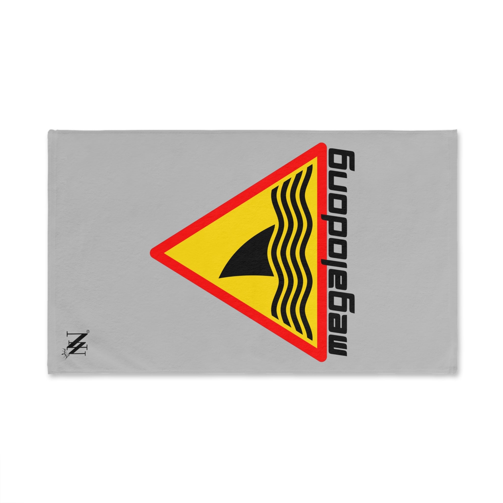 Warning: MegaloDONG Shark Grey | Mix & Match Original Fun-Flirty Lovers’ Towel