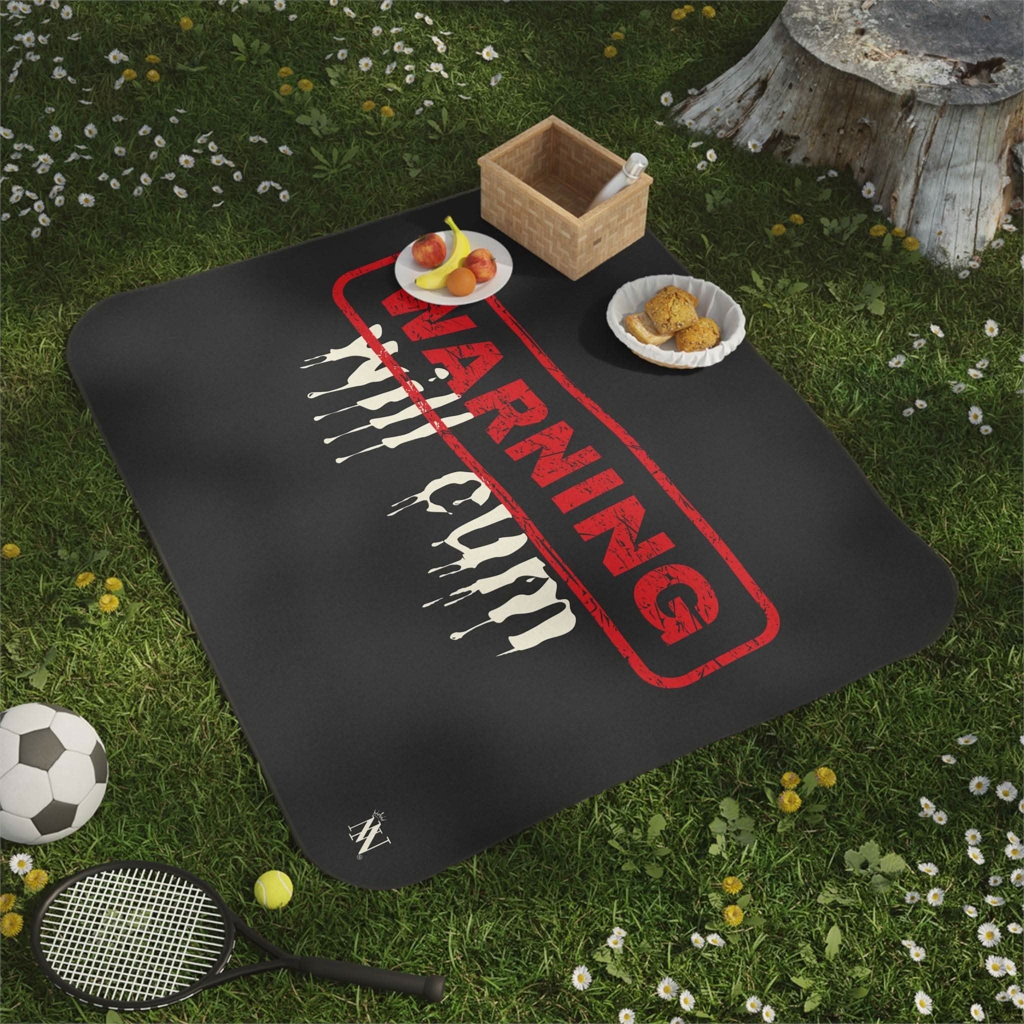 Warning: Will Cum | Mix Match Fun-Flirty Lovers’ Water-Resistant Blankets